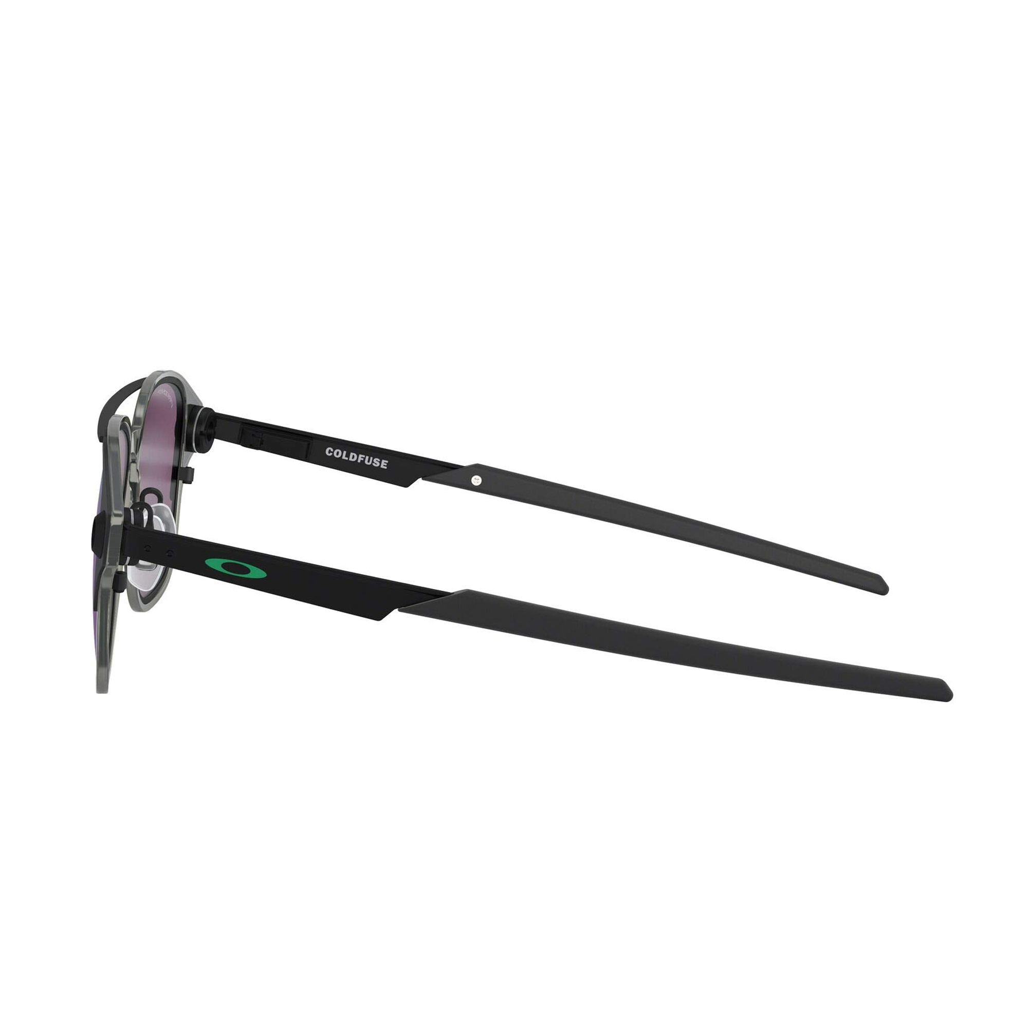 [OO6042-08] Mens Oakley Coldfuse Polarized Sunglasses - Matte Black/Prizm Jade