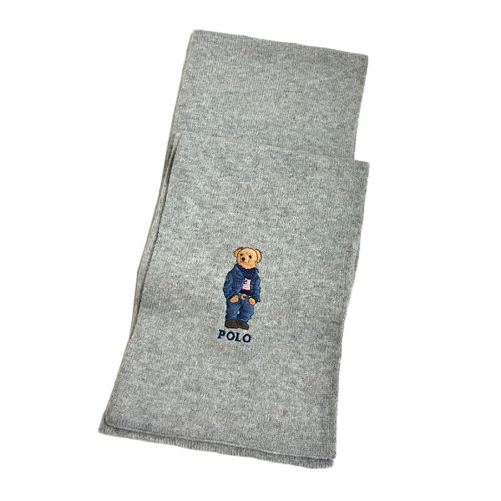 [PC0200-032] Mens Polo Ralph Lauren Bear Scarf (Jean Jacket Sweater)