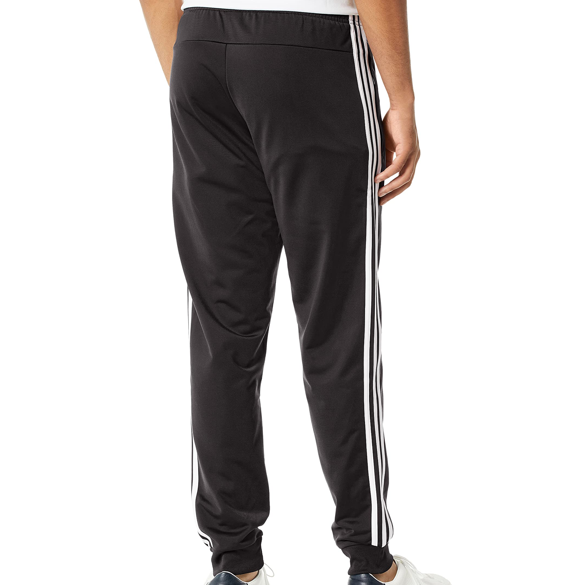 [DQ3090] Mens Adidas Essentials 3-Stripes Tapered Tricot Joggers