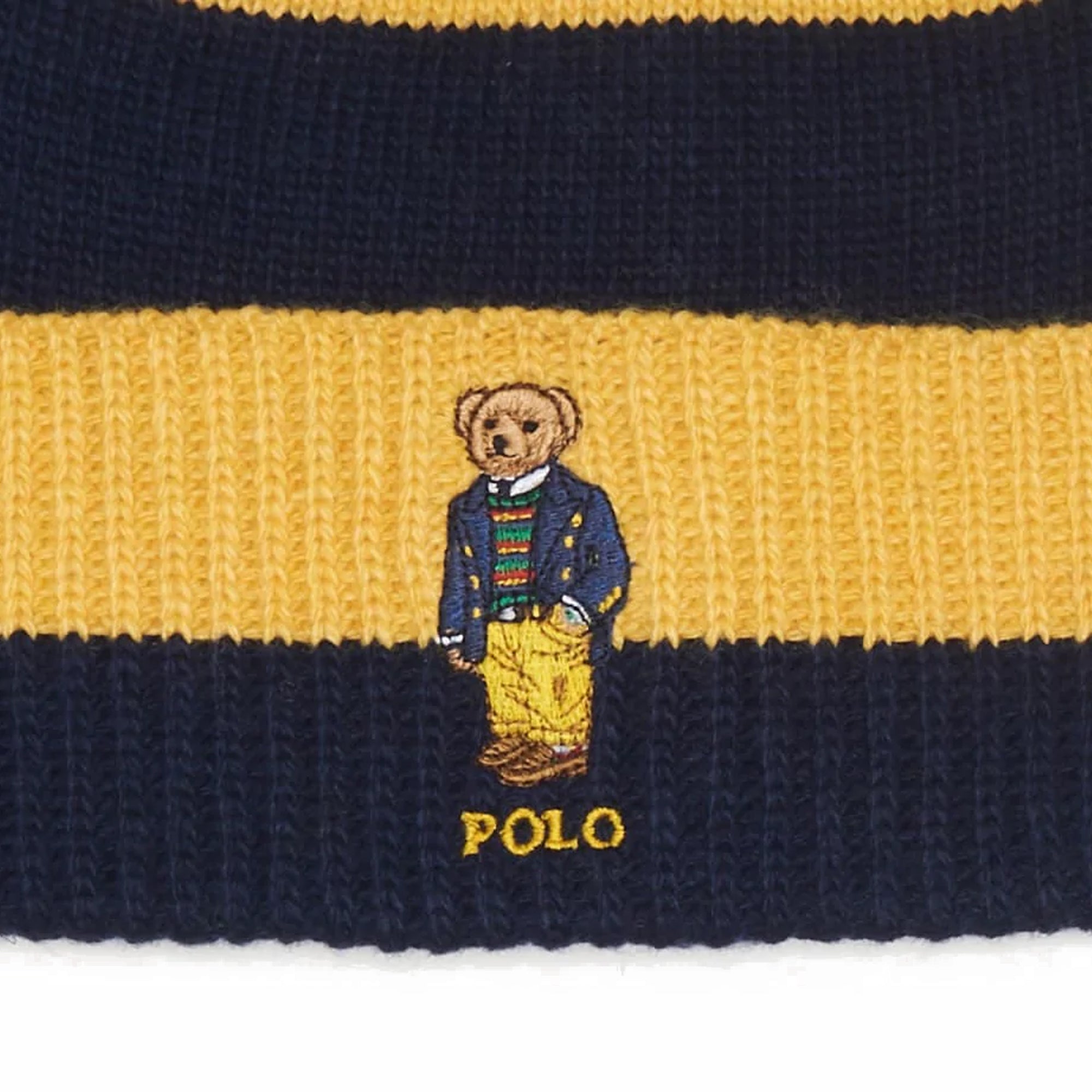 [PC0817-730] Mens Polo Ralph Lauren RUGBY STRIPE BEAR BEANIE