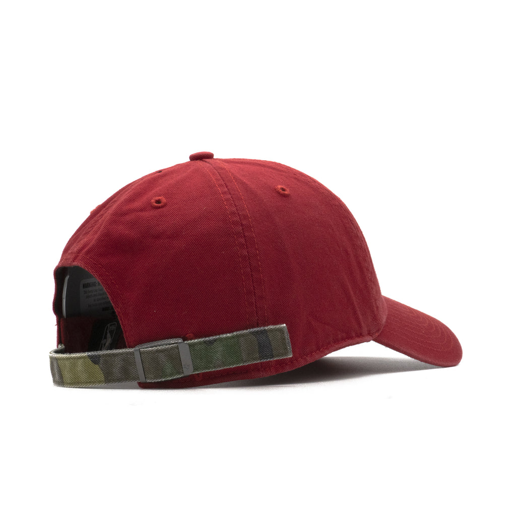 Mens 47 Brand Chicago Bulls Clean Up Strapback - Red/Camo