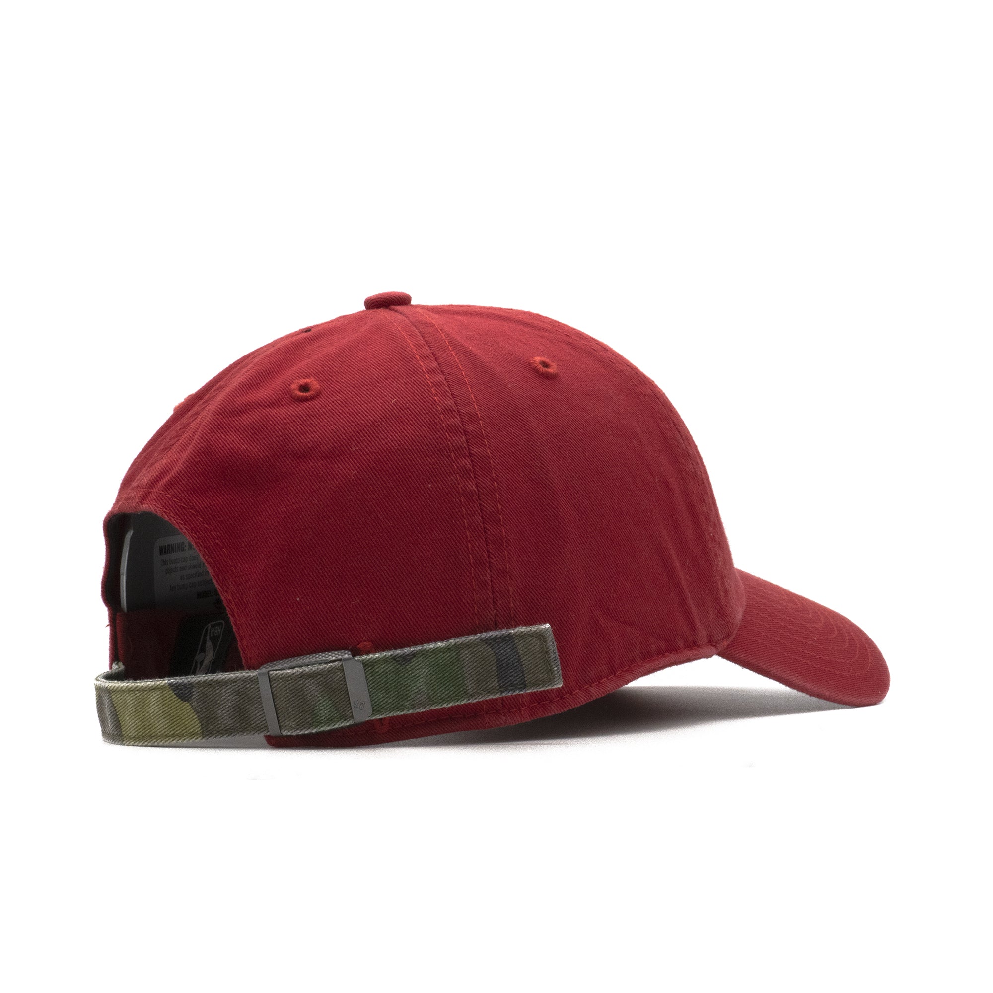 Mens 47 Brand Chicago Bulls Clean Up Strapback - Red/Camo