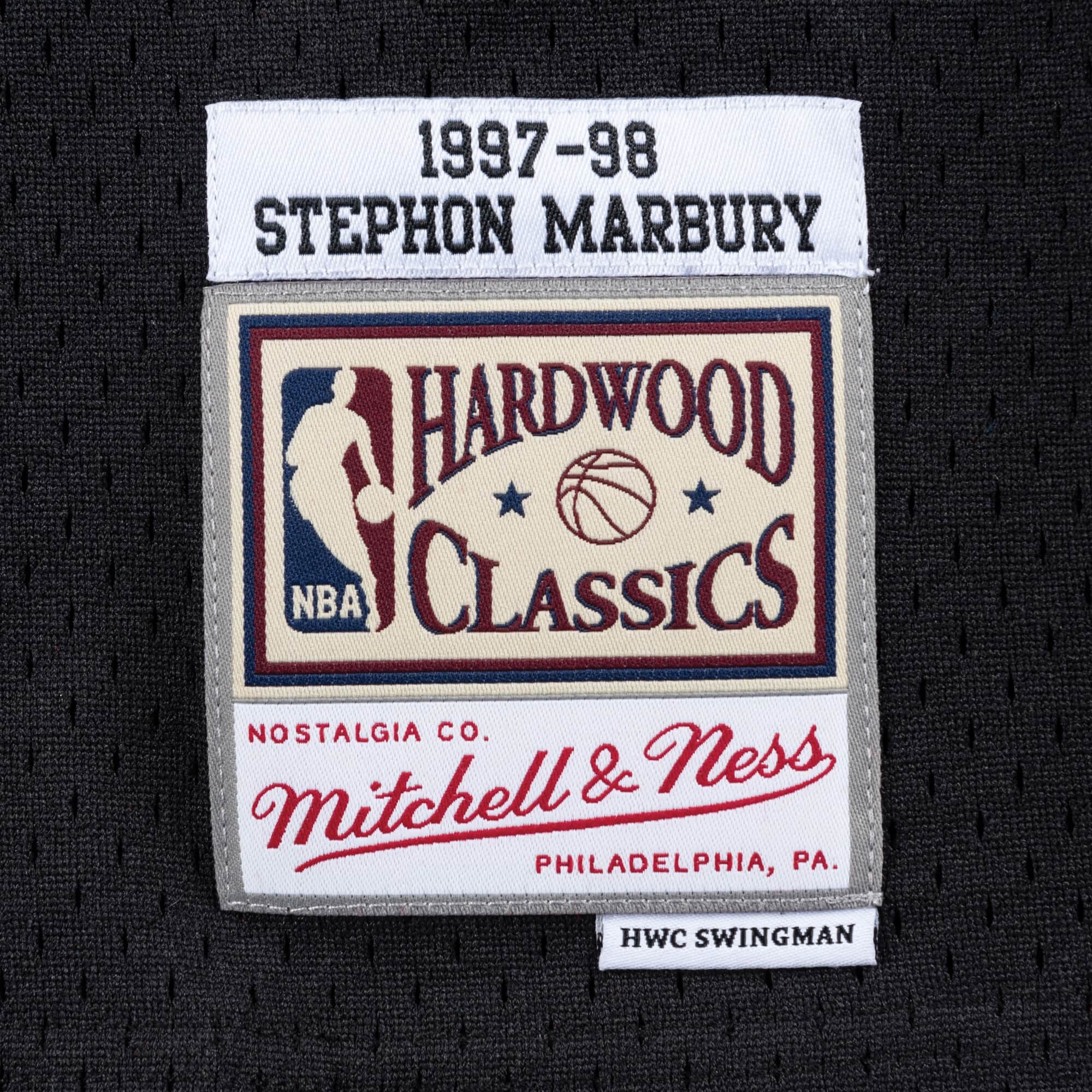 Mens Mitchell & Ness NBA Swingman Jersey Minnesota Timberwolves 97 Marbury