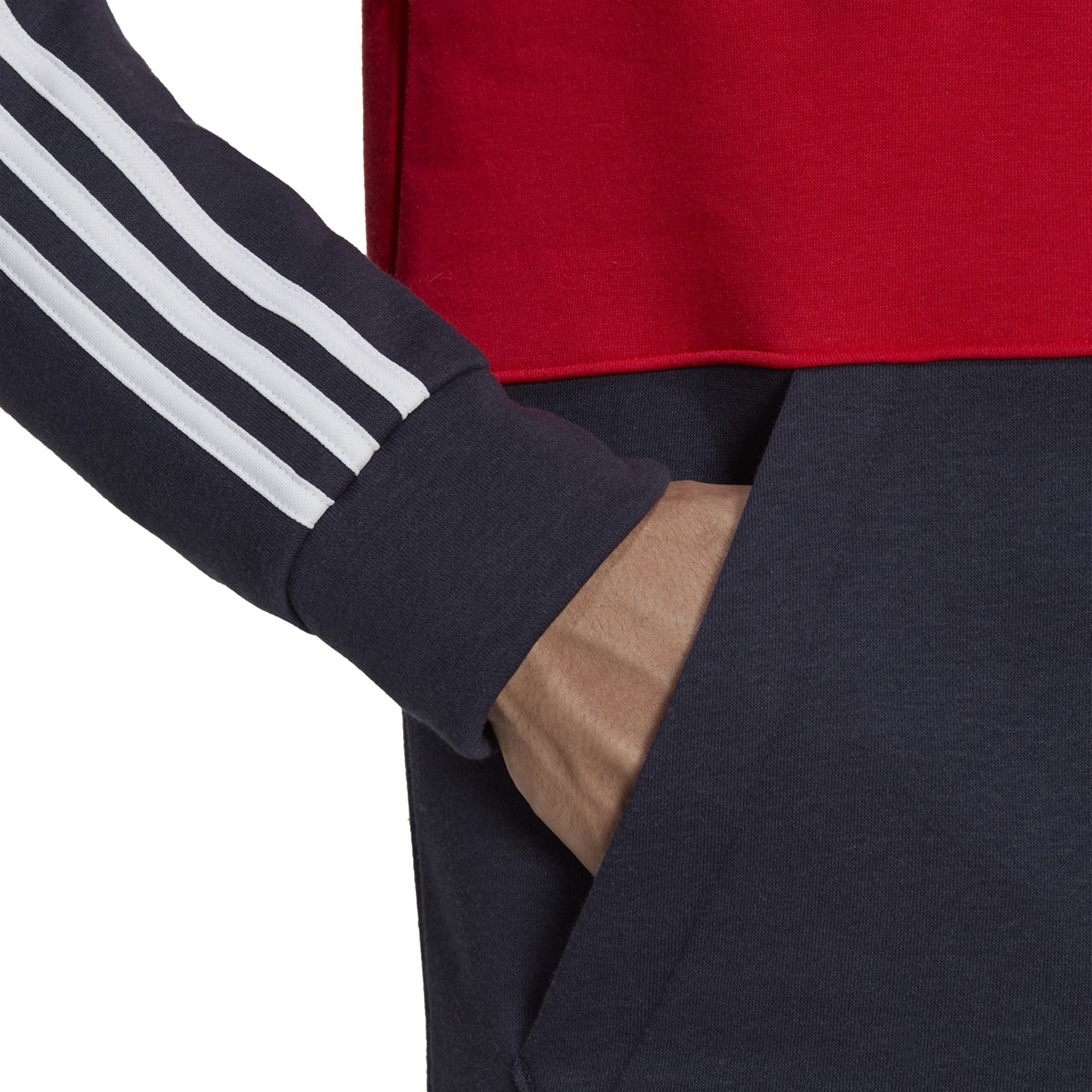 [H58980] Mens Adidas Essentials Fleece Colorblock Hoodie