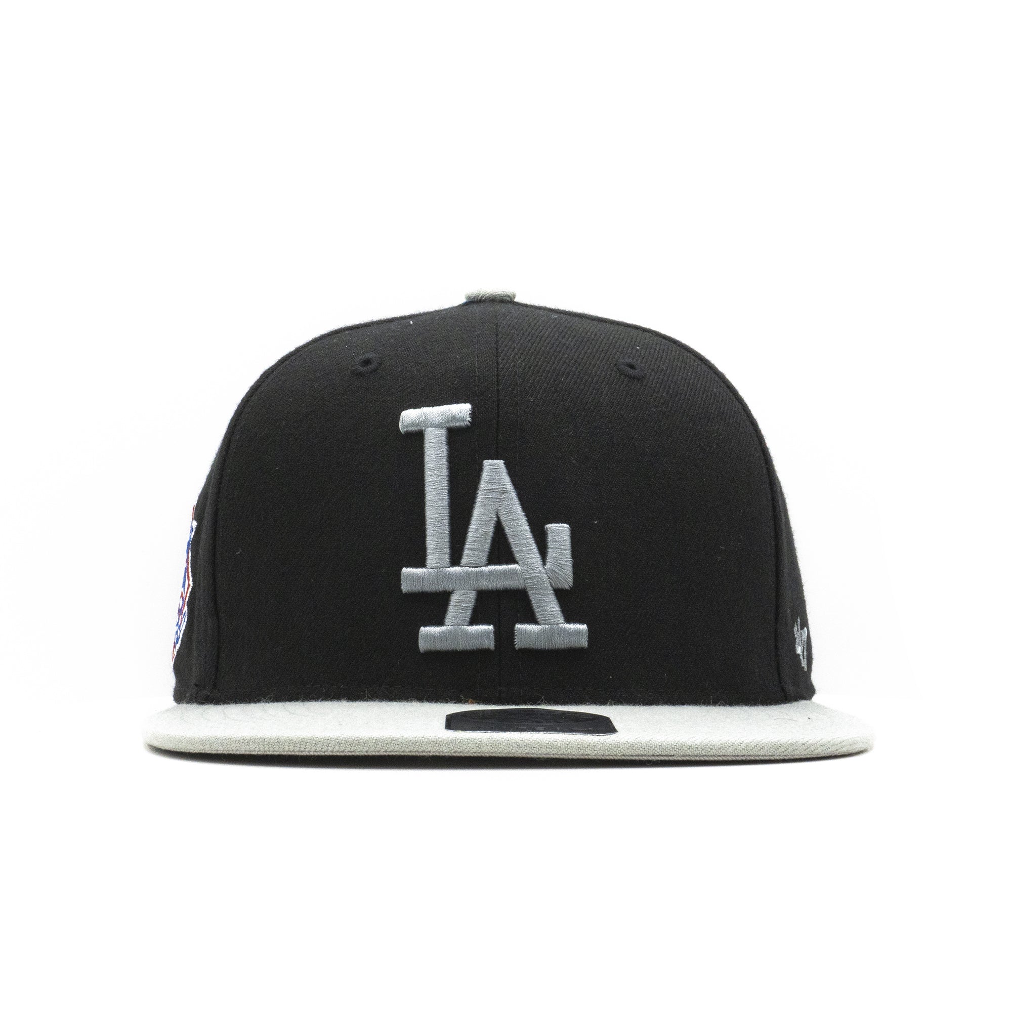 Mens 47 Brand LA Dodgers Sure Shot Snapback - Black/Grey