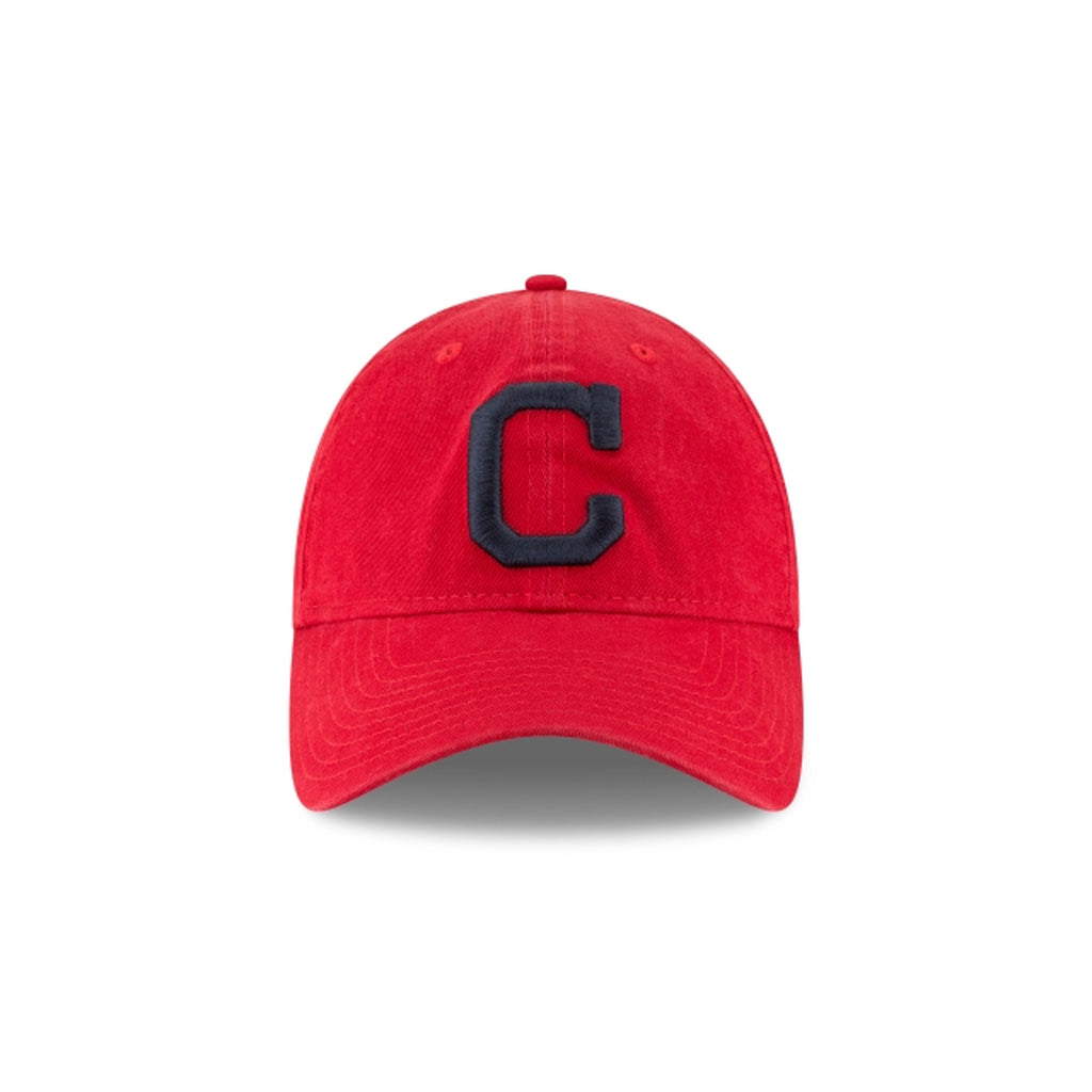 [11591550] Mens New Era MLB Core Classic 9Twenty Strapback - Cleveland Indians