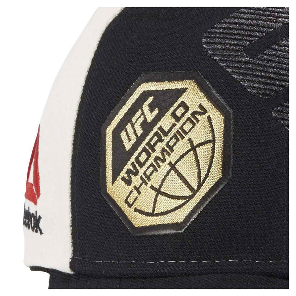 [M737Z] UFC Structured Flex Hat - Black | Cream | Gold - World Champion
