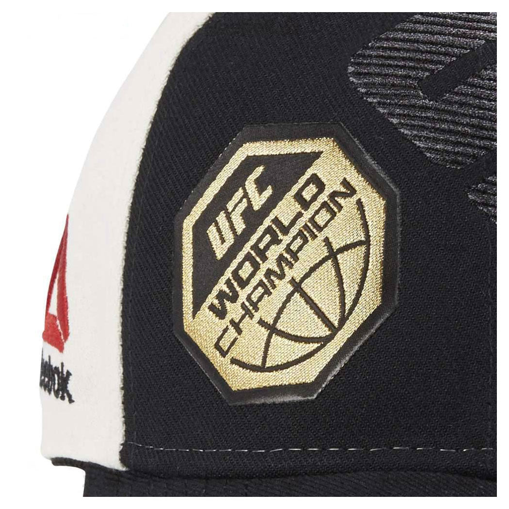[M737Z] UFC Structured Flex Hat - Black | Cream | Gold - World Champion