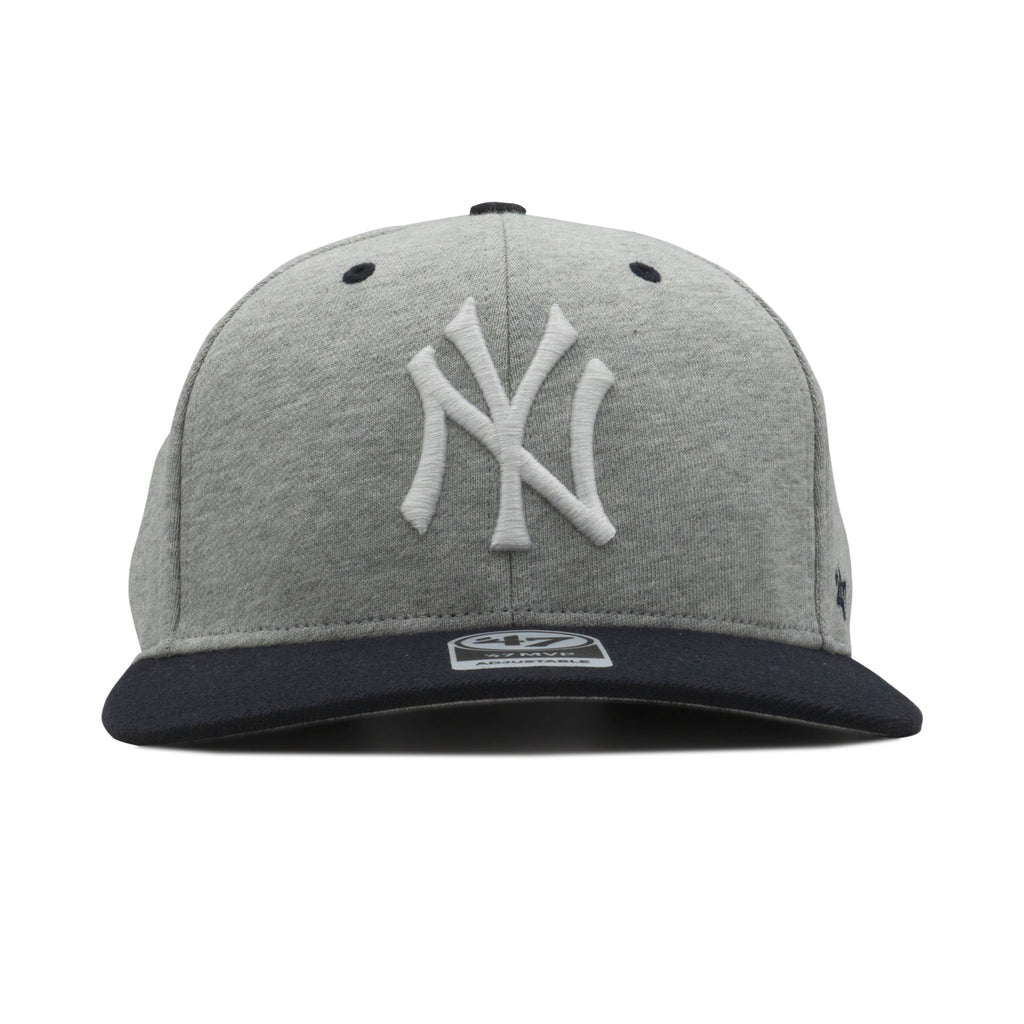Mens 47 Brand NY Yankees MVP Strapback - Grey/Navy Blue