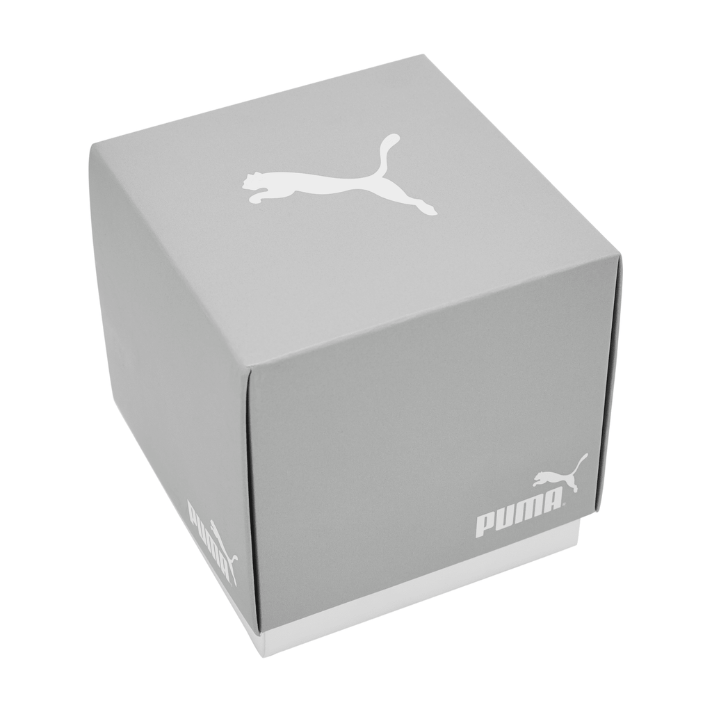 [928605-01] Mens Puma Reset P5006 Gold Stainless-Steel Quartz Watch