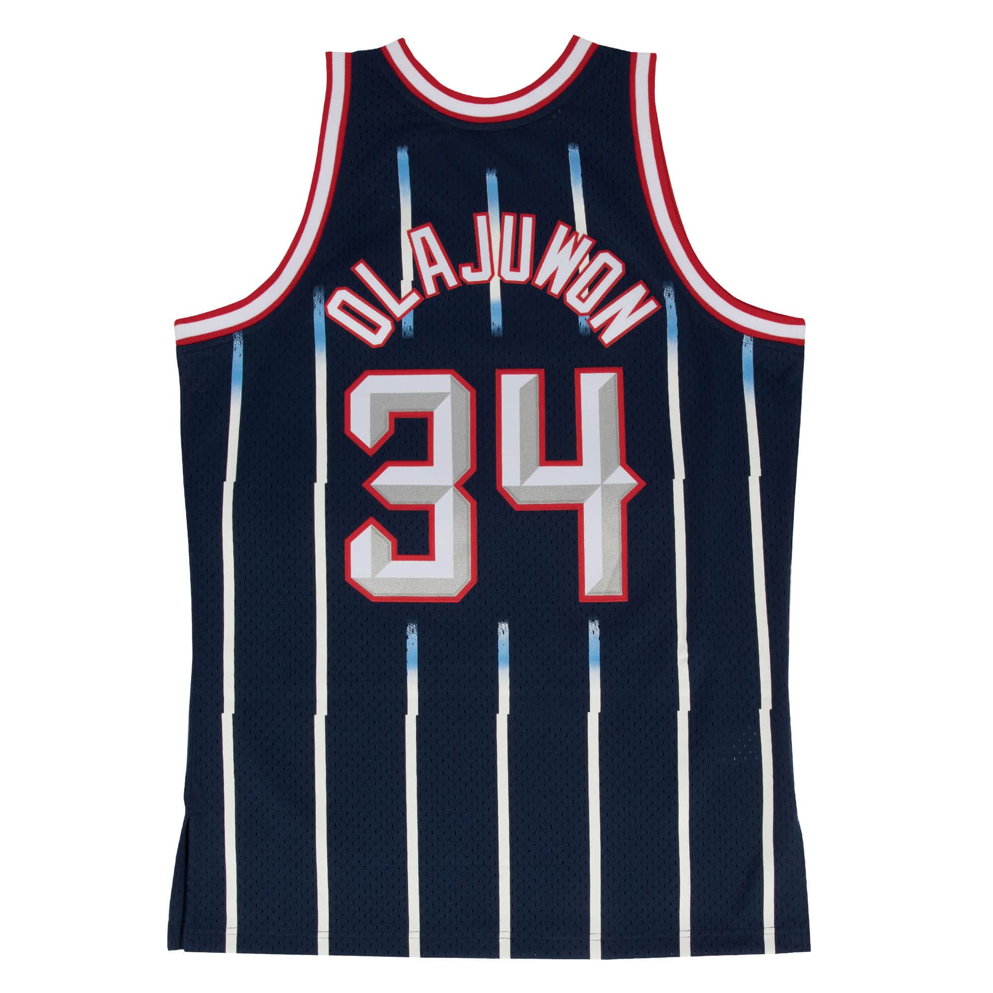 Mens Mitchell & Ness NBA Swingman Road Jersey Rockets 96 Hakeem Olajuwon