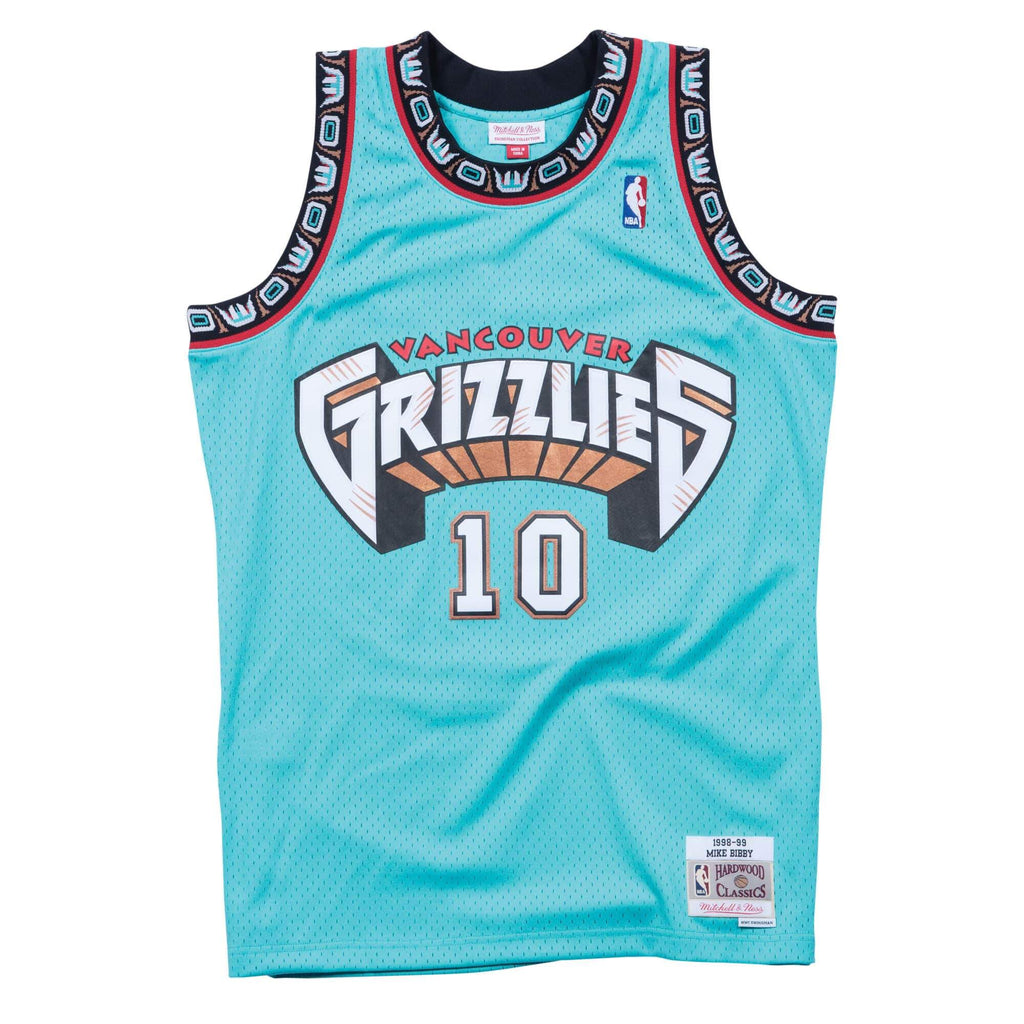 [SMJYGS18219-VGRTEAL98MBI] Mens Mitchell & Ness NBA Swingman Road Jersey Grizzlies 98 Mike Bibby