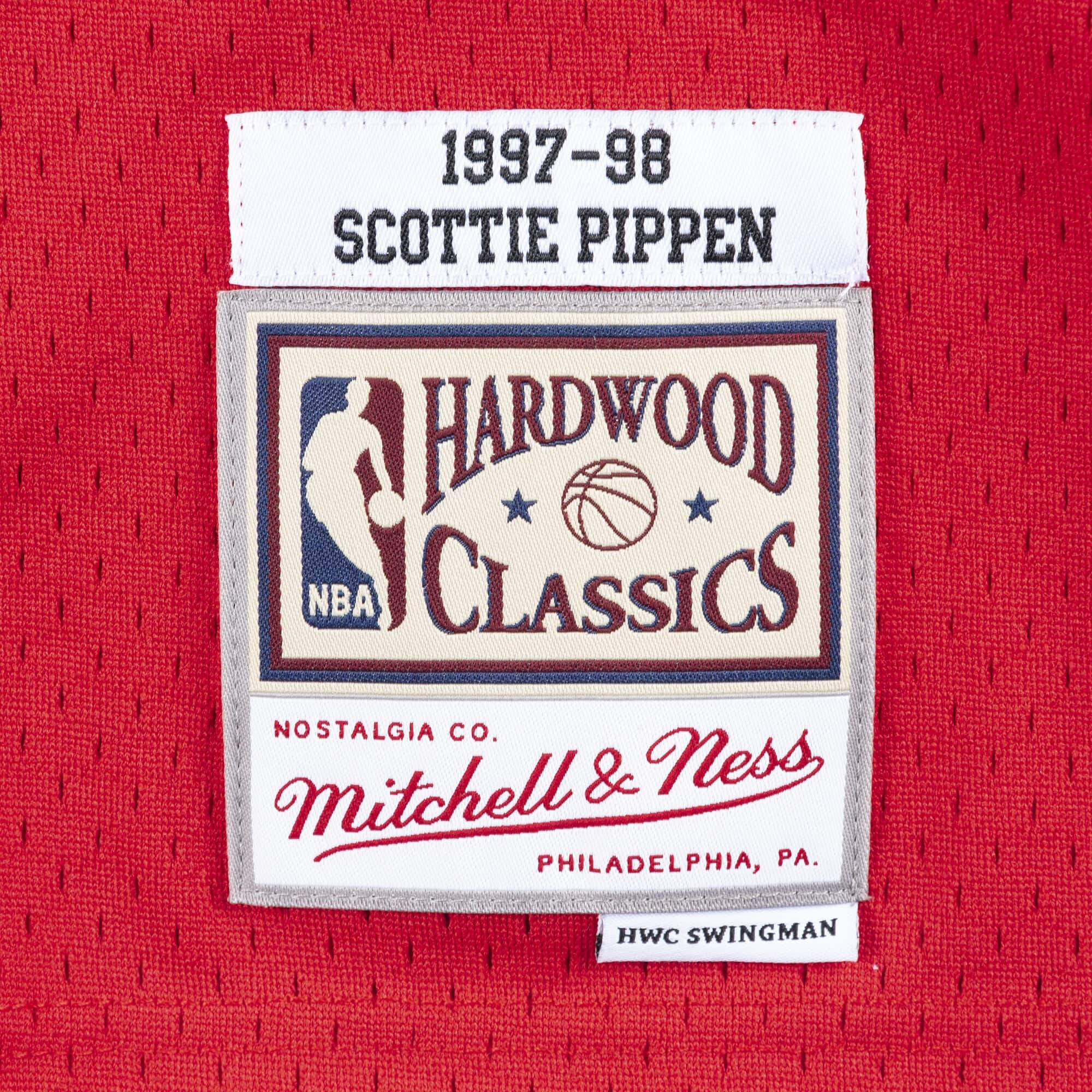 [SMJYRED1-CBUNG182671SPI97] Mens Mitchell & Ness NBA CNY Swingman Jersey Bulls 97 Scottie Pippen