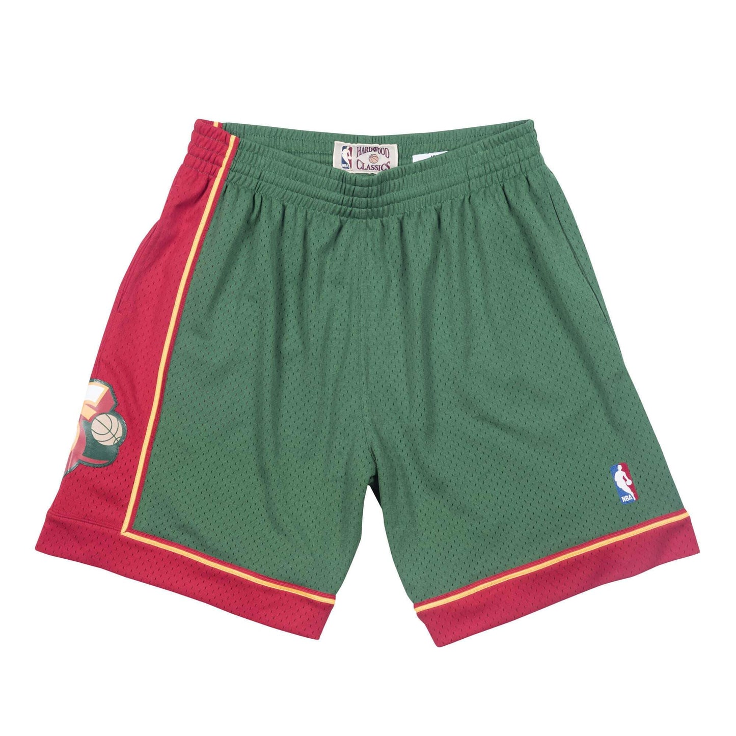 [SMSHGS18253-SSUDKGN95] Mens Mitchell & Ness NBA Swingman Road Shorts Supersonics 95-96