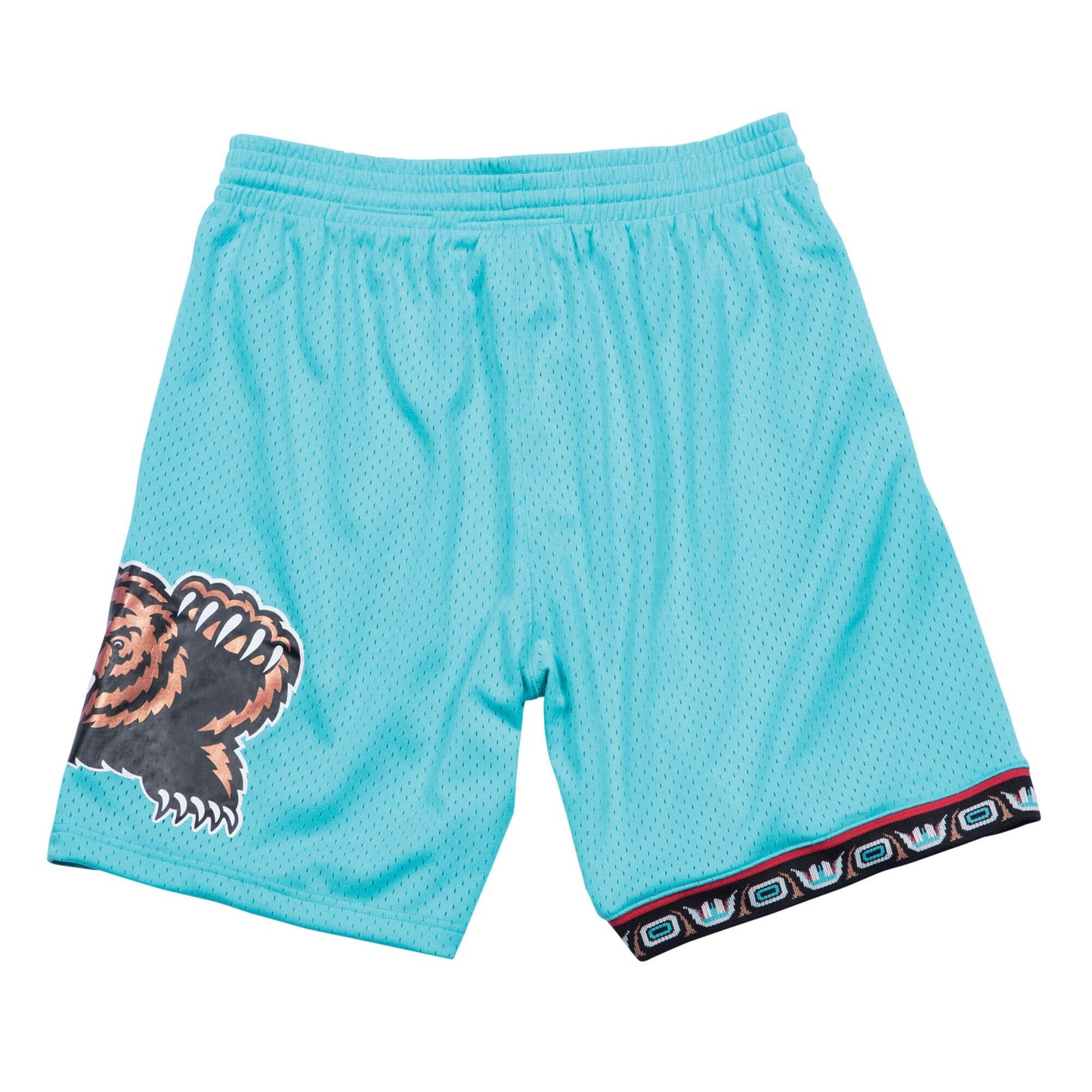 [SMSHGS18259-VGRTEAL96] Mens Mitchell & Ness NBA Road Swingman Shorts Grizzlies 96-97