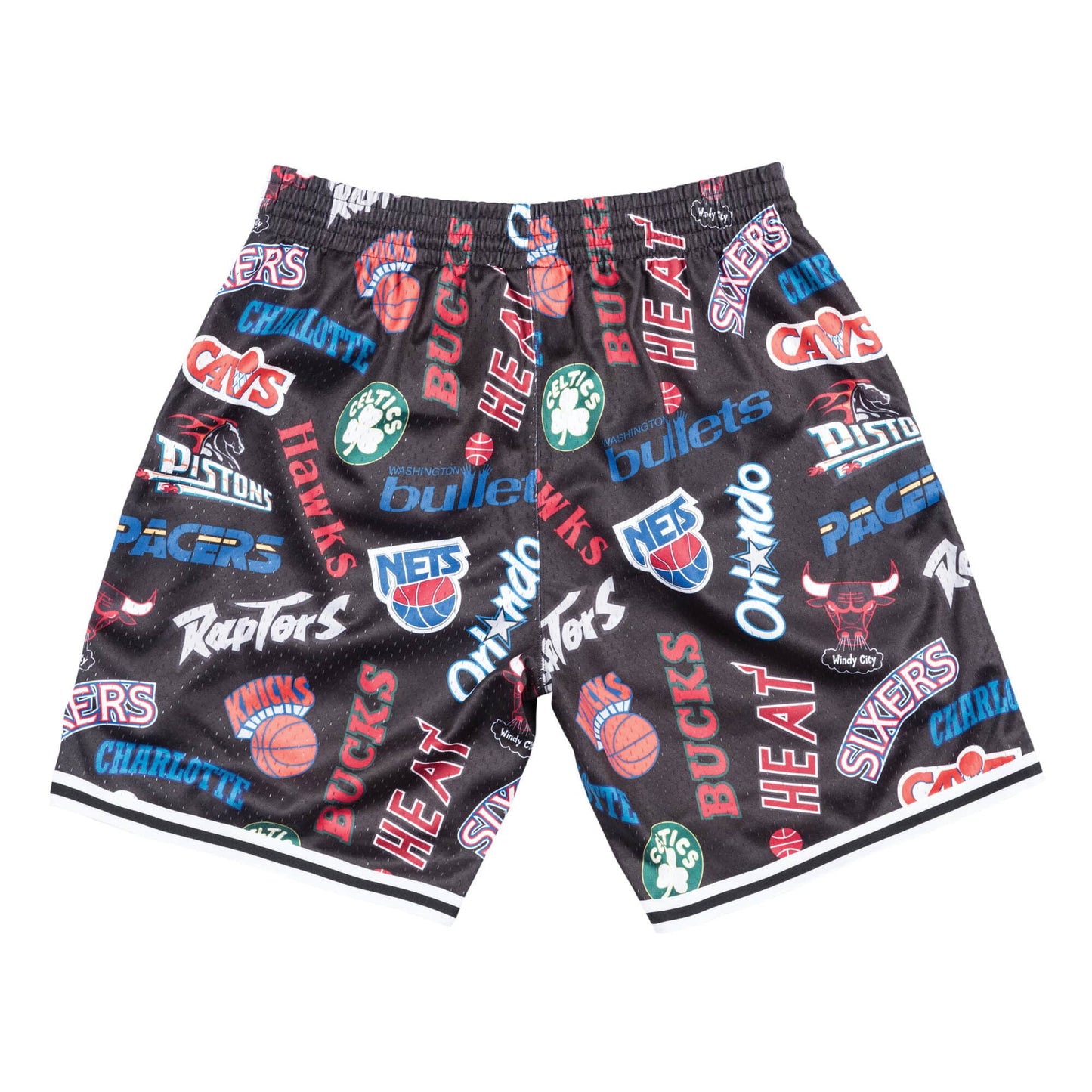 [SMSHNG18359-ASEPTBK] Mens Mitchell & Ness NBA All-Over Eastern Swingman Shorts