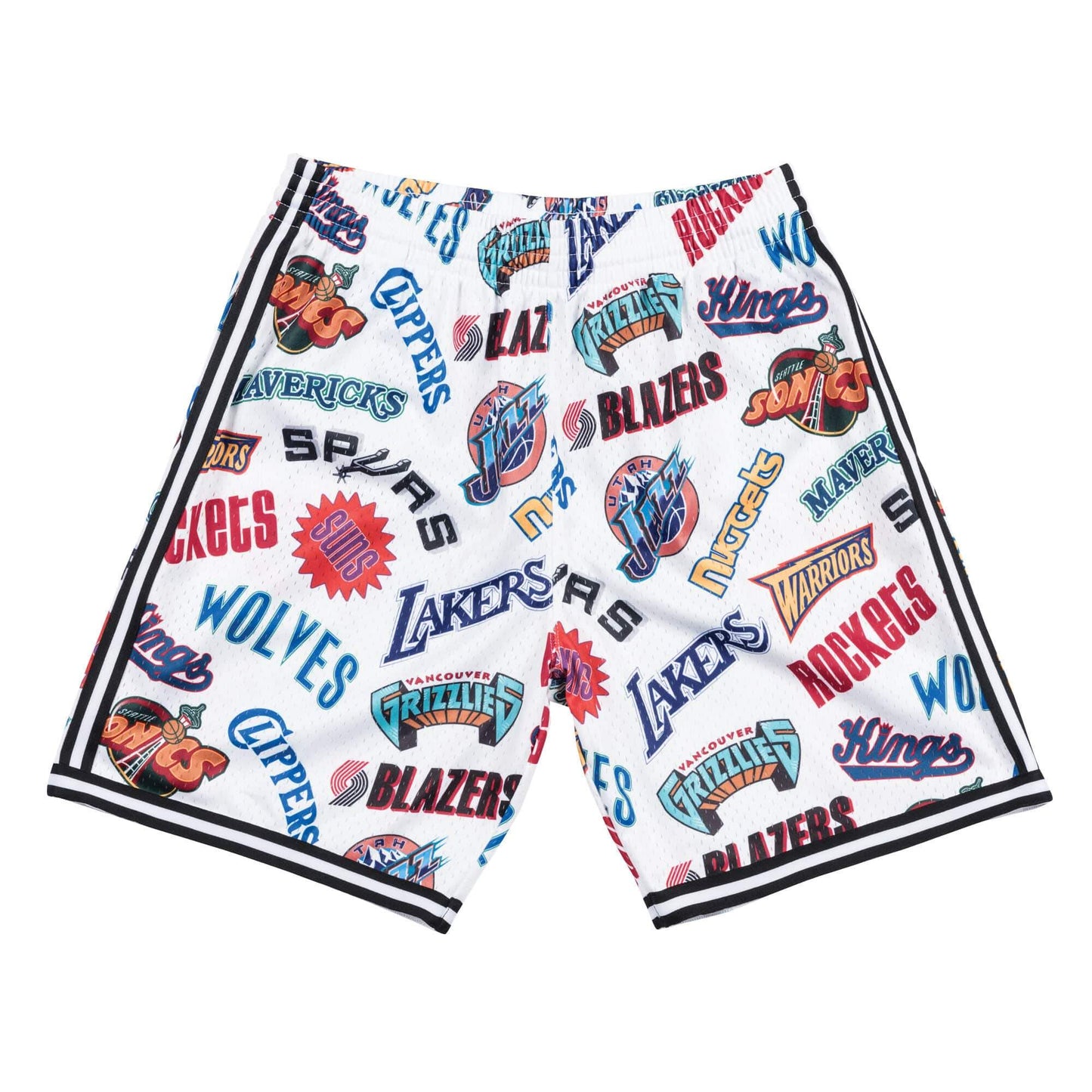 [SMSHNG18359-ASWPTWH] Mens Mitchell & Ness NBA All-Over Western Swingman Shorts