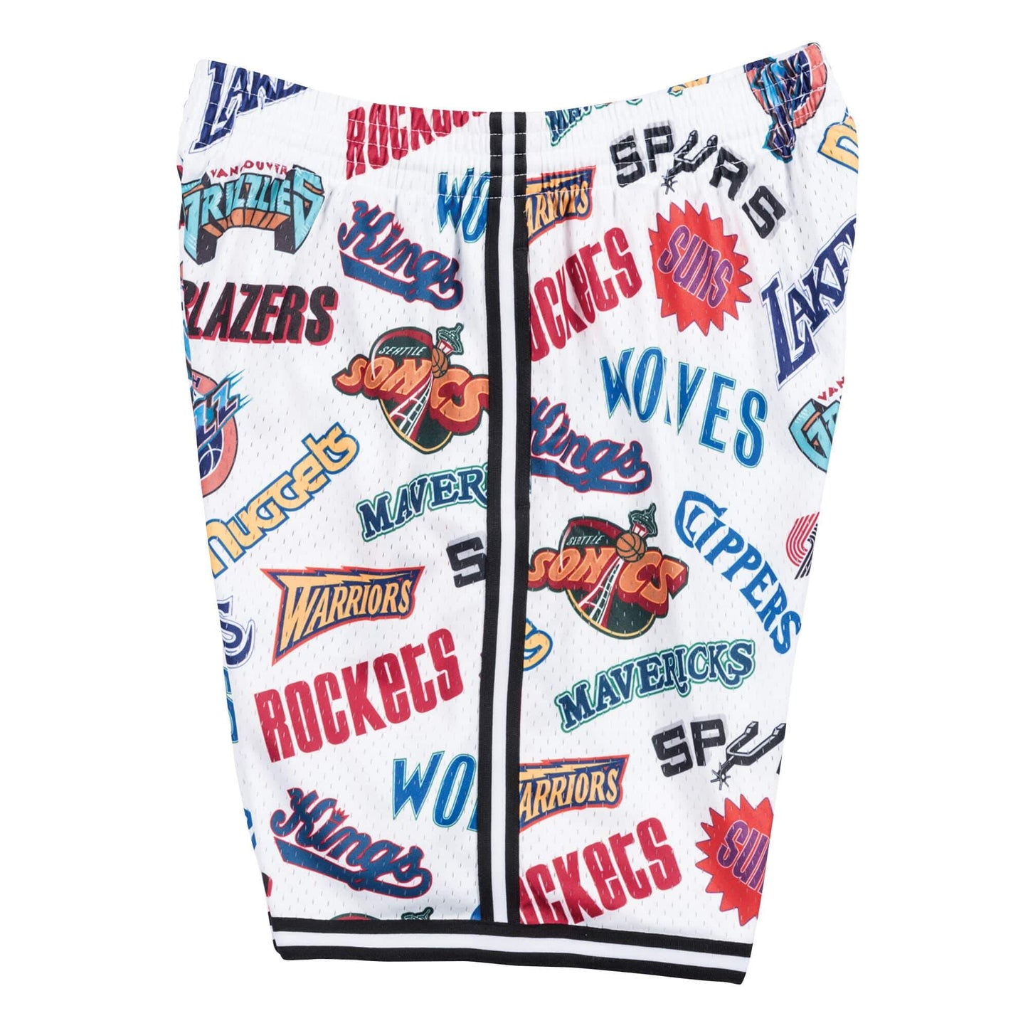 [SMSHNG18359-ASWPTWH] Mens Mitchell & Ness NBA All-Over Western Swingman Shorts