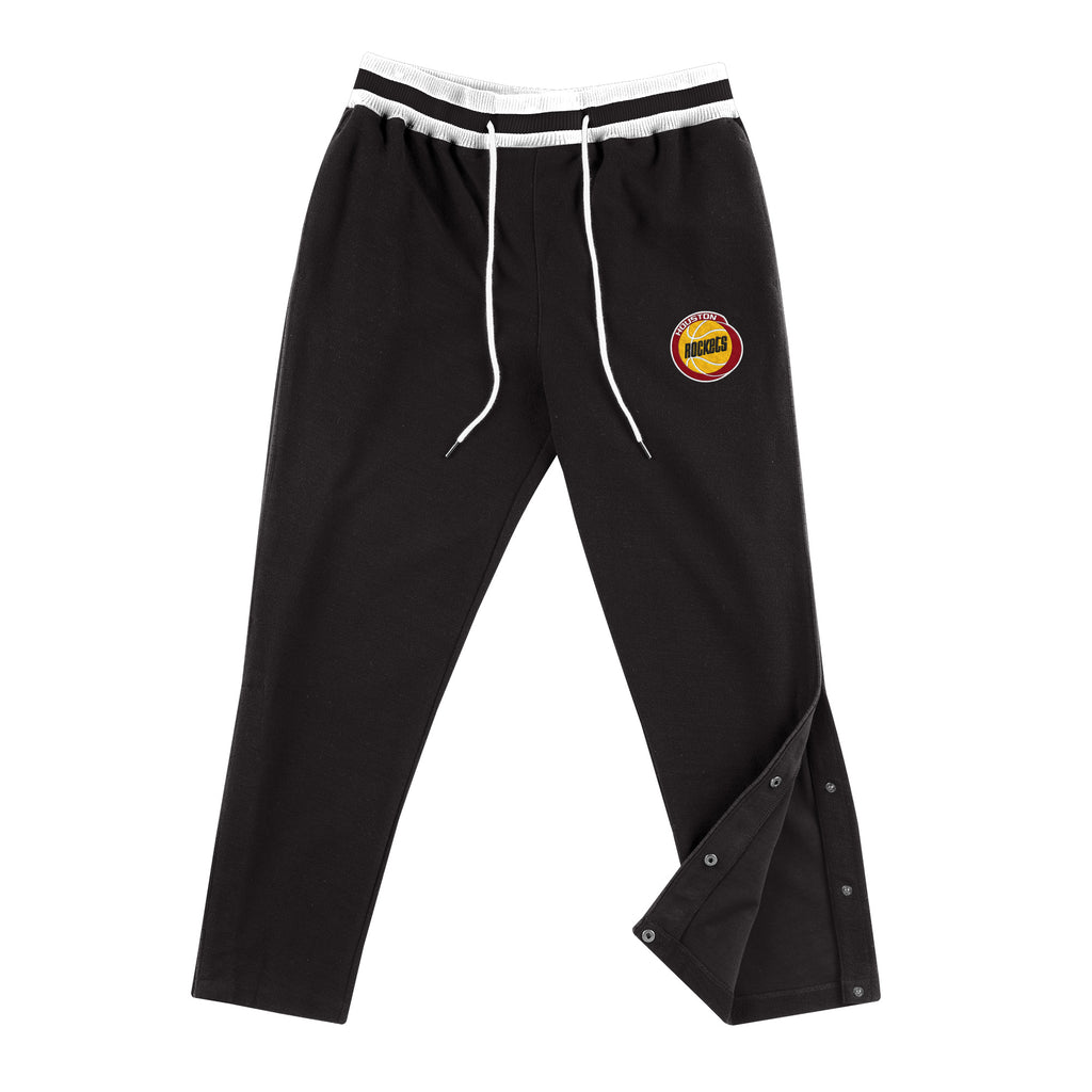 Mens Mitchell & Ness NBA Reversed Fleece Tearaway Pant Houston Rockets