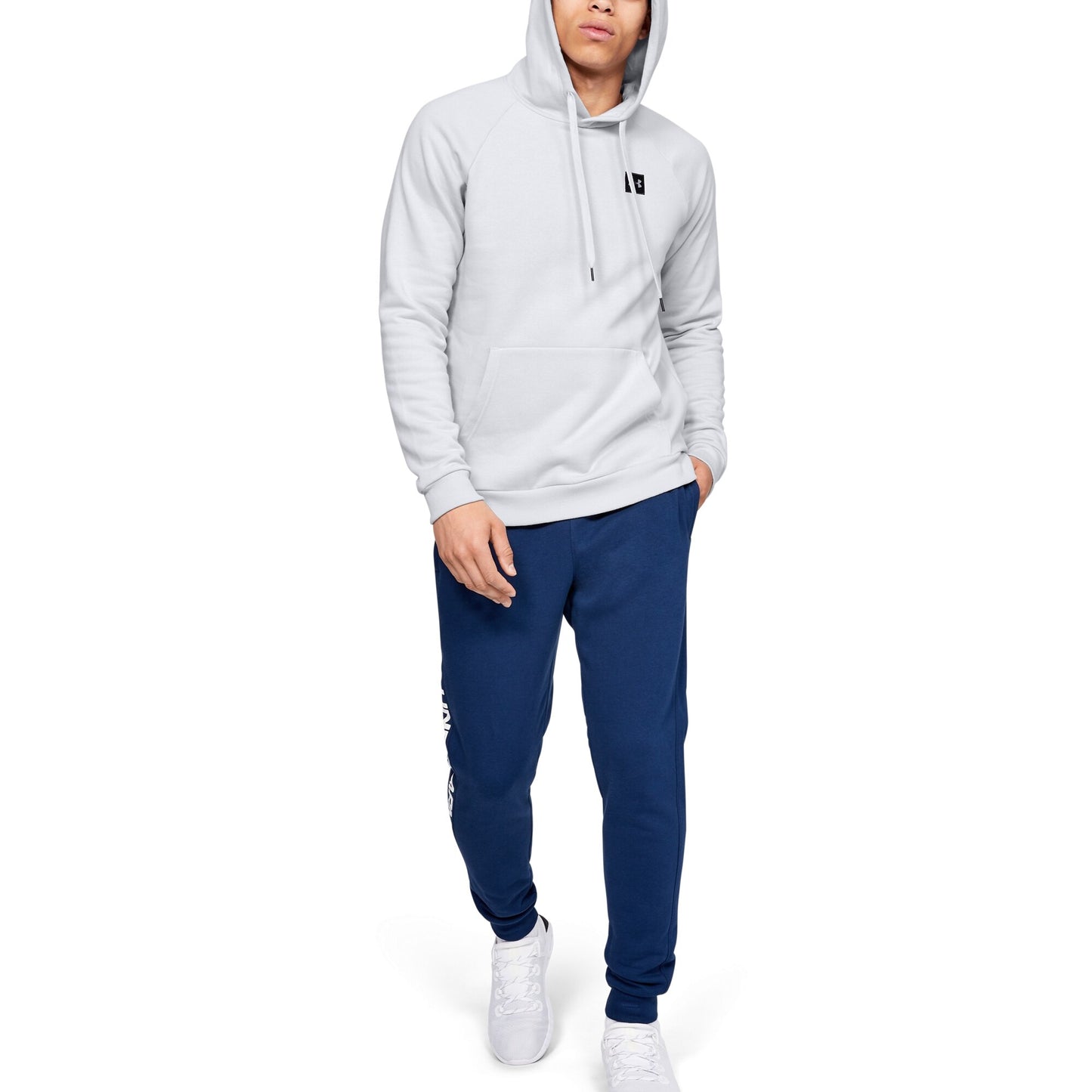 [1320736-014] Mens Under Armour Rival Fleece Pull Over Hoodie