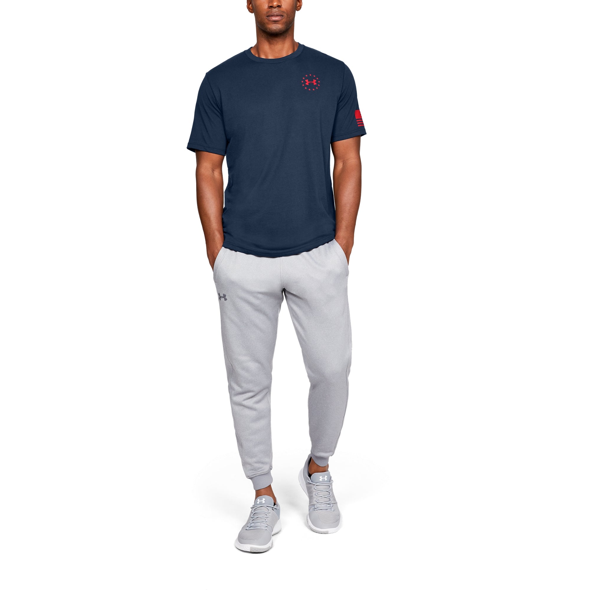 [1333350-409] Mens Under Armour Freedom Flag T-Shirt