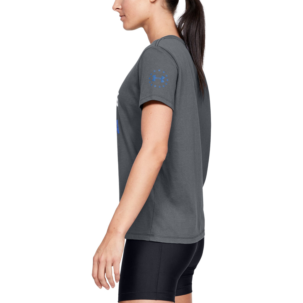[1343561-012] Womens Under Armour Freedom USA Glitch T