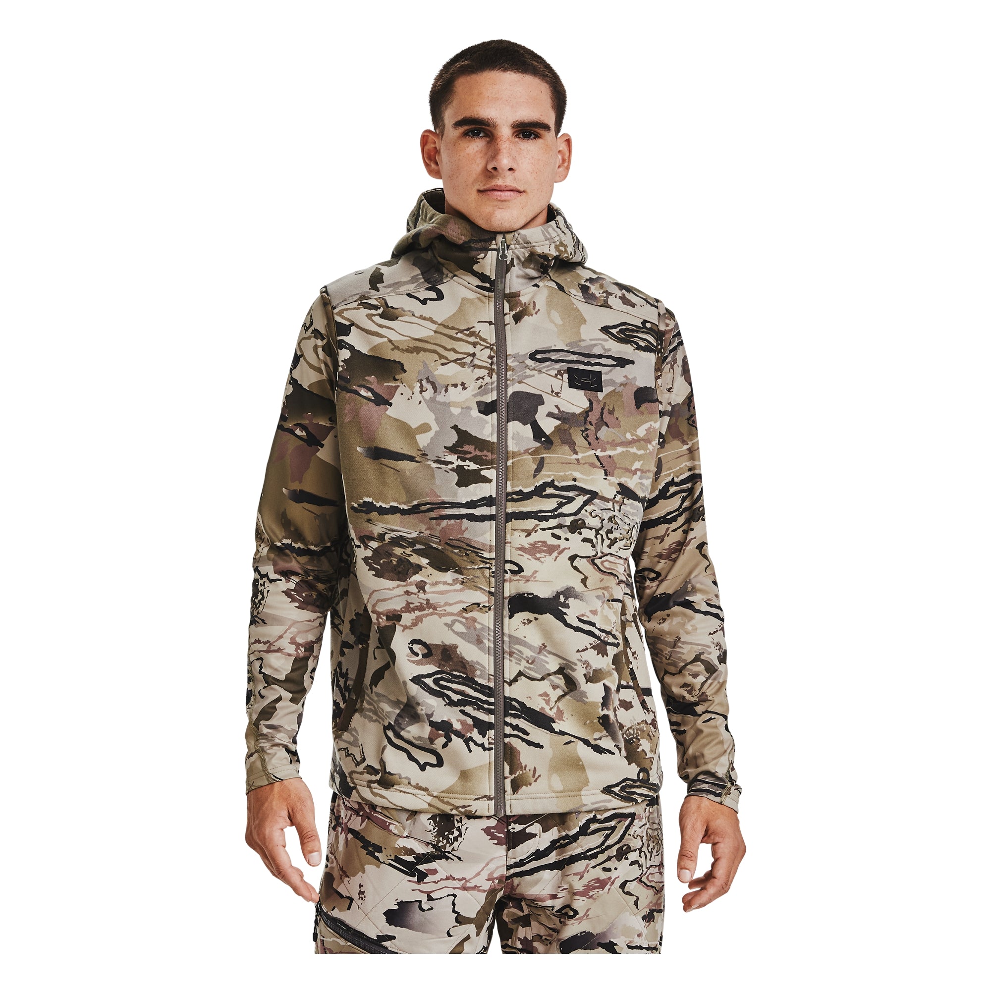 [1356288-999] Mens Under Armour Rut Fleece Vest Hoodie