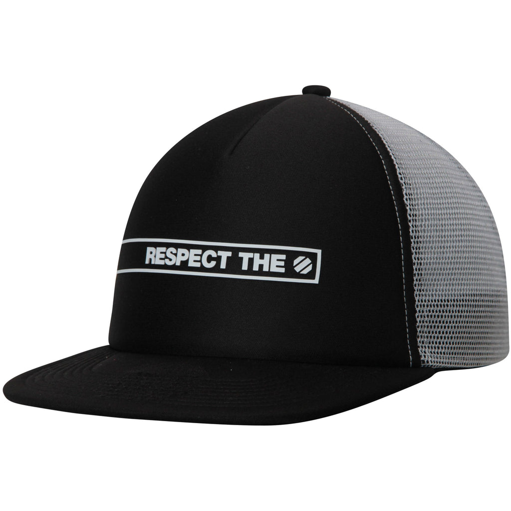 [VT56Z] UFC Foam Front Respect Structured Trucker Snapback - Black | White