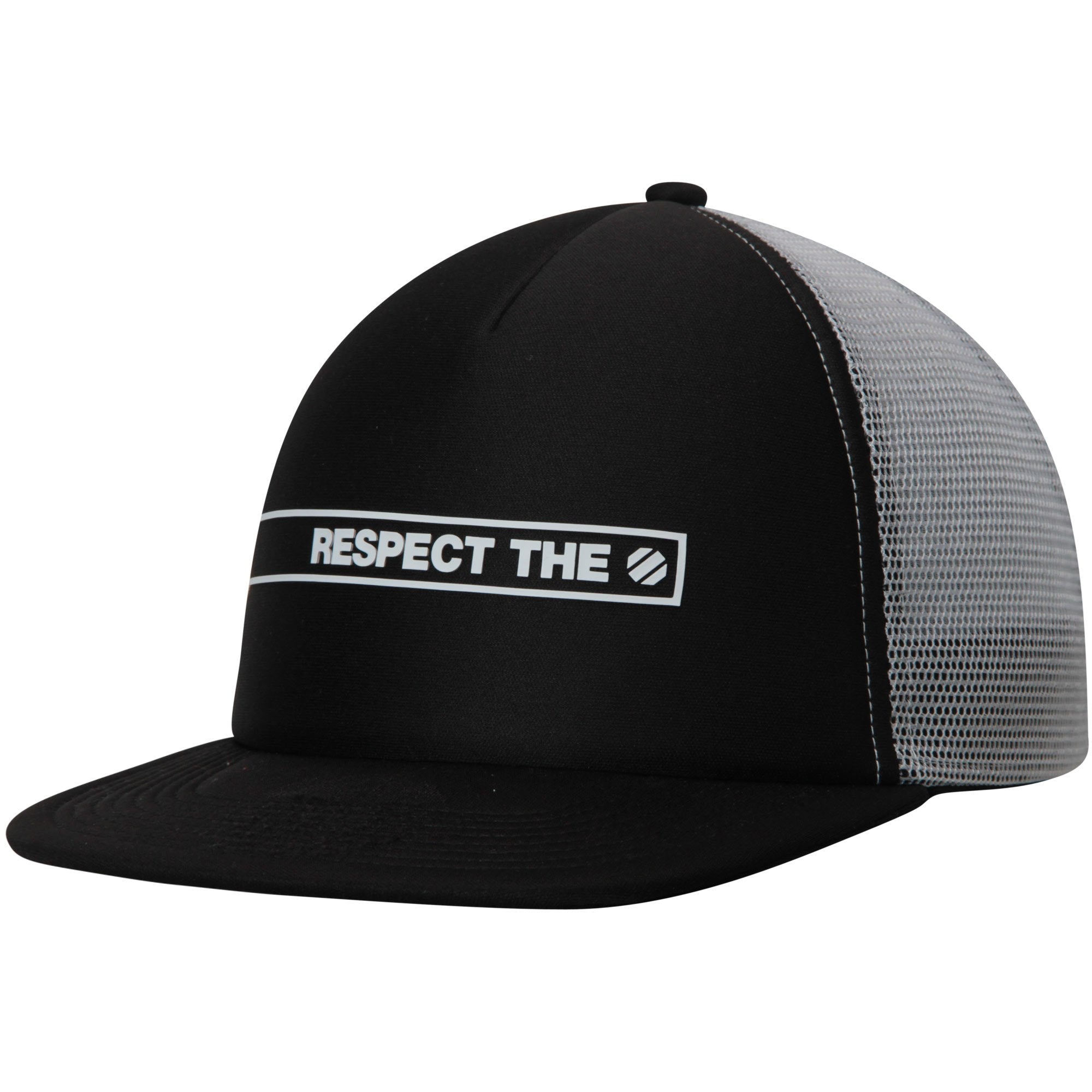 [VT56Z] UFC Foam Front Respect Structured Trucker Snapback - Black | White