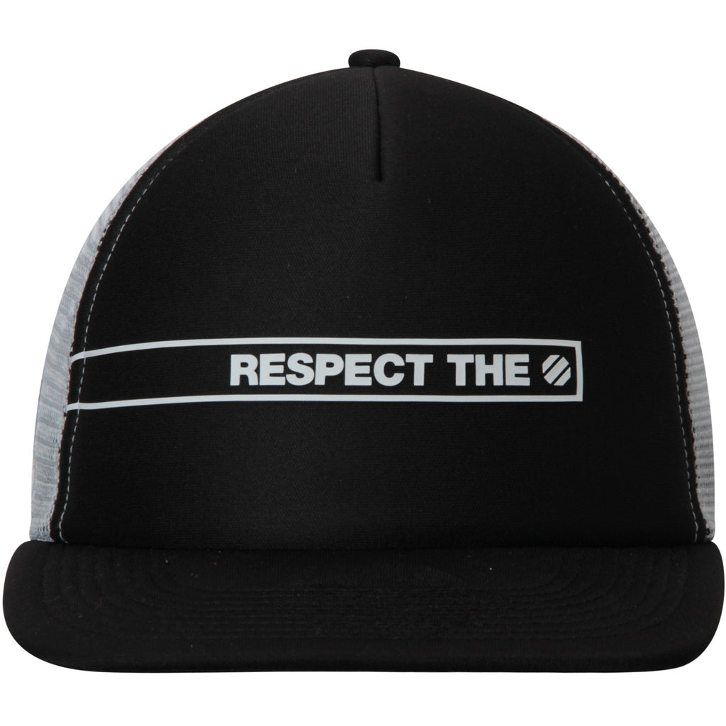 [VT56Z] UFC Foam Front Respect Structured Trucker Snapback - Black | White
