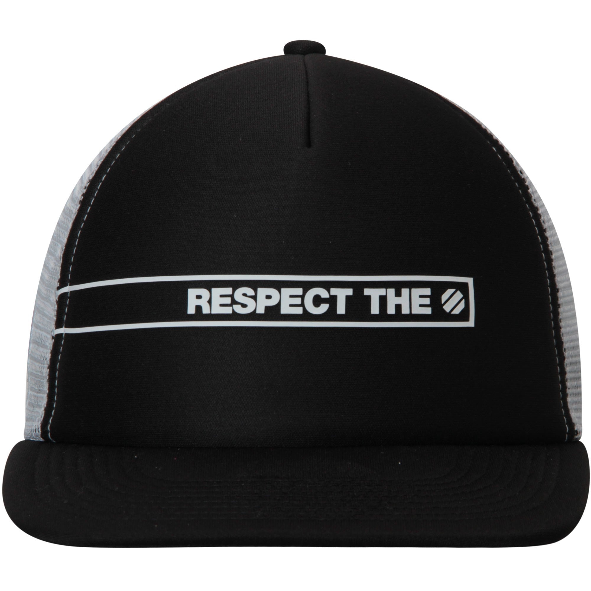 [VT56Z] UFC Foam Front Respect Structured Trucker Snapback - Black | White