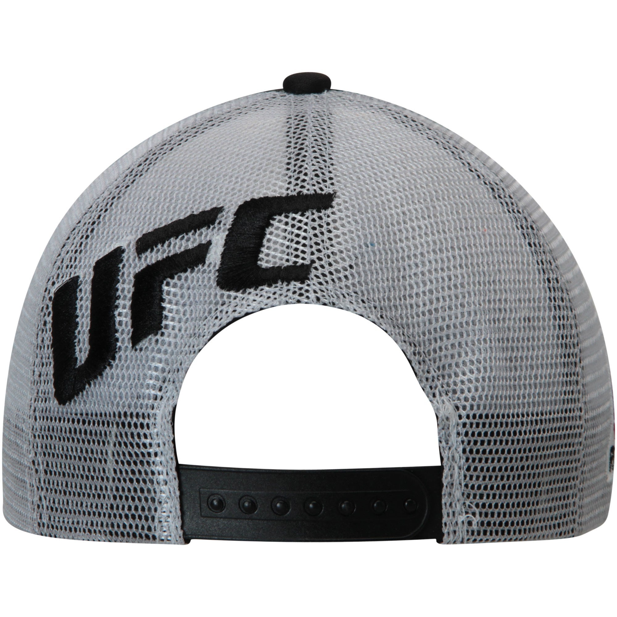 [VT56Z] UFC Foam Front Respect Structured Trucker Snapback - Black | White