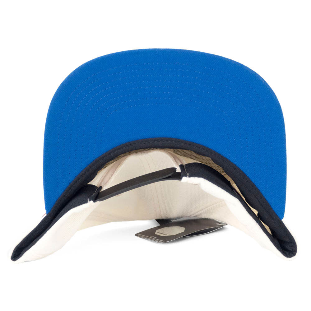 [VX22Z] UFC Flat Brim Snapback Hat - Black | Blue | Cream