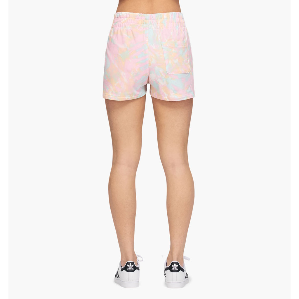 [GL6357] Womens Adidas Originals Tie Dye 3 Stripe Sweatshorts