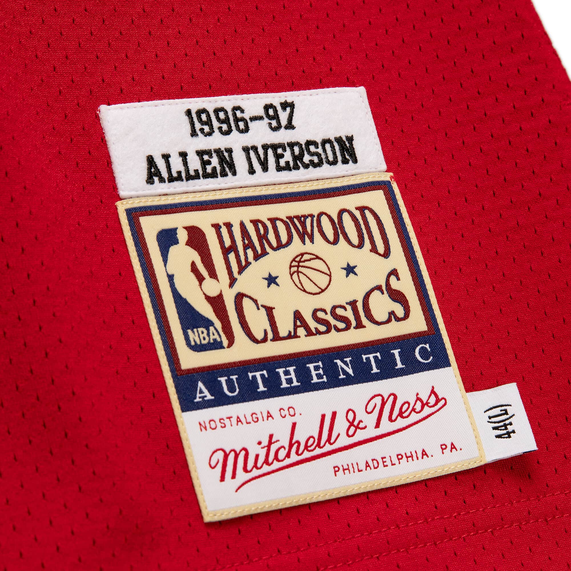 MITCHELL & NESS NBA AUTHENTIC JERSEY PHILADELPHIA 76ERS 96 ALLEN IVERSON