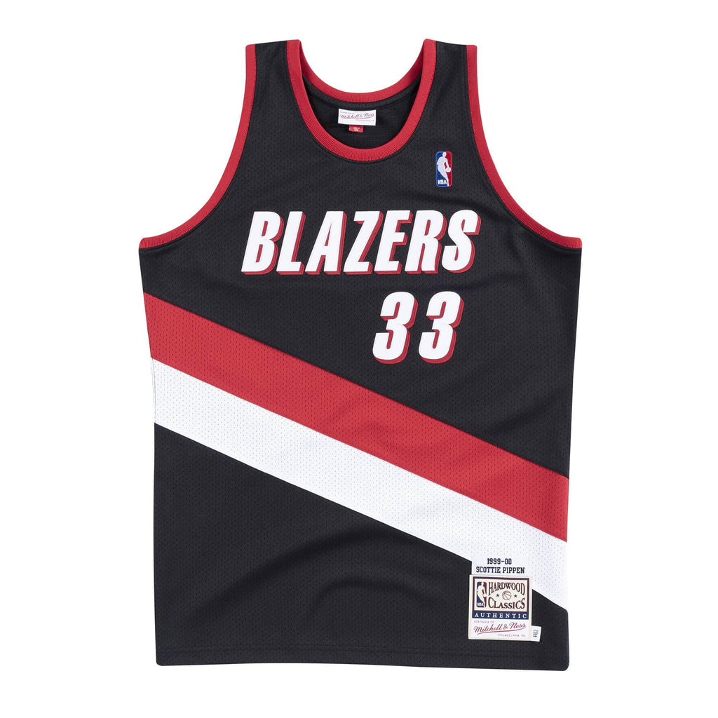 Mens Mitchell & Ness NBA Authentic Jersey Trail Blazers 1999-00 Scottie Pippen - sneakAR