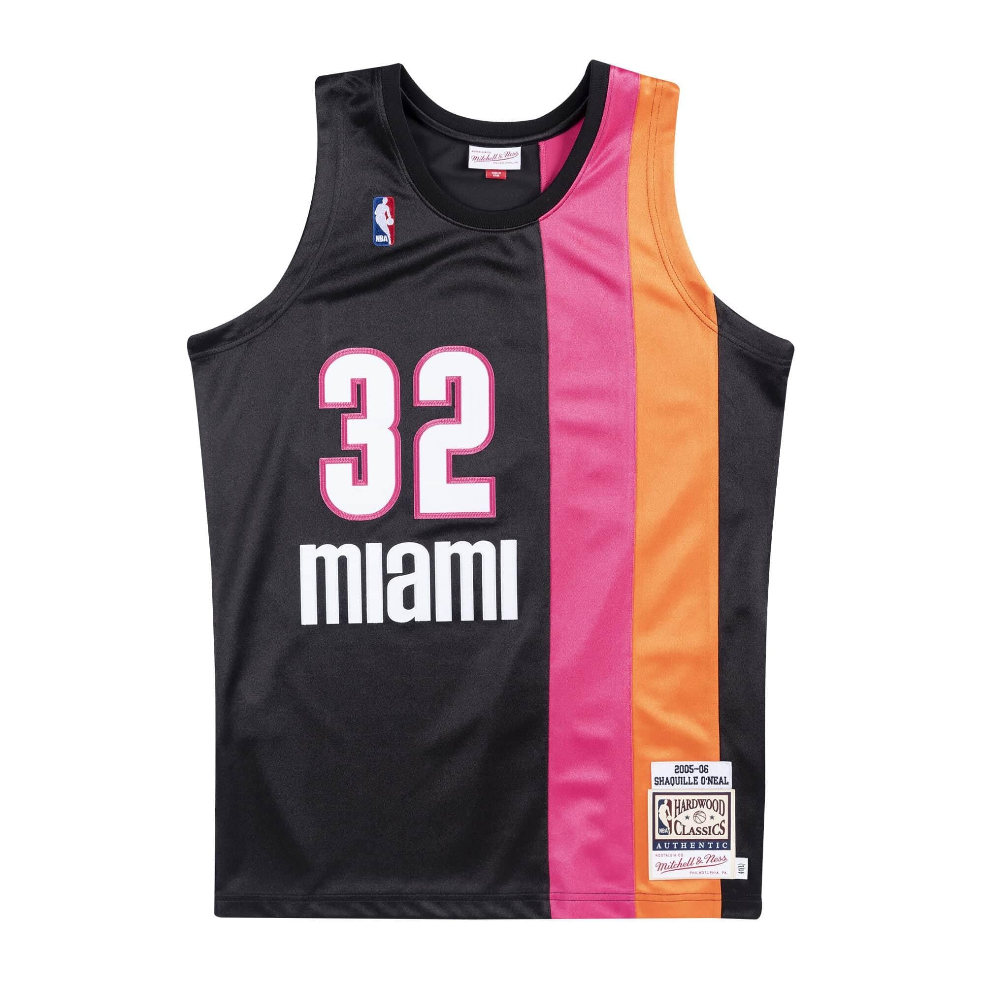 Mens Mitchell & Ness NBA Authentic Jersey Miami Heat 2005-06 Shaq O'Neal - sneakAR