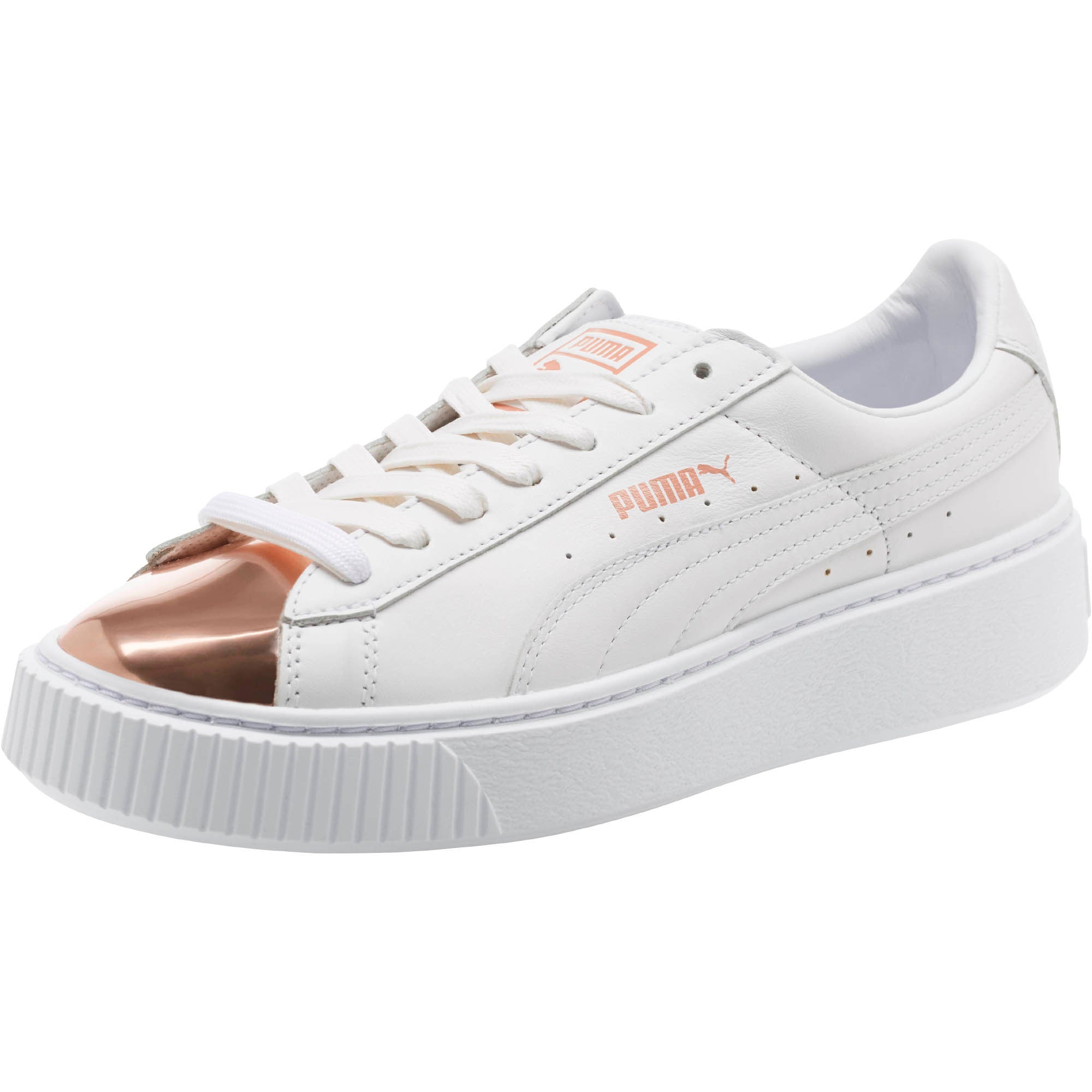 [366169-03] Womens Basket Platform Metallic