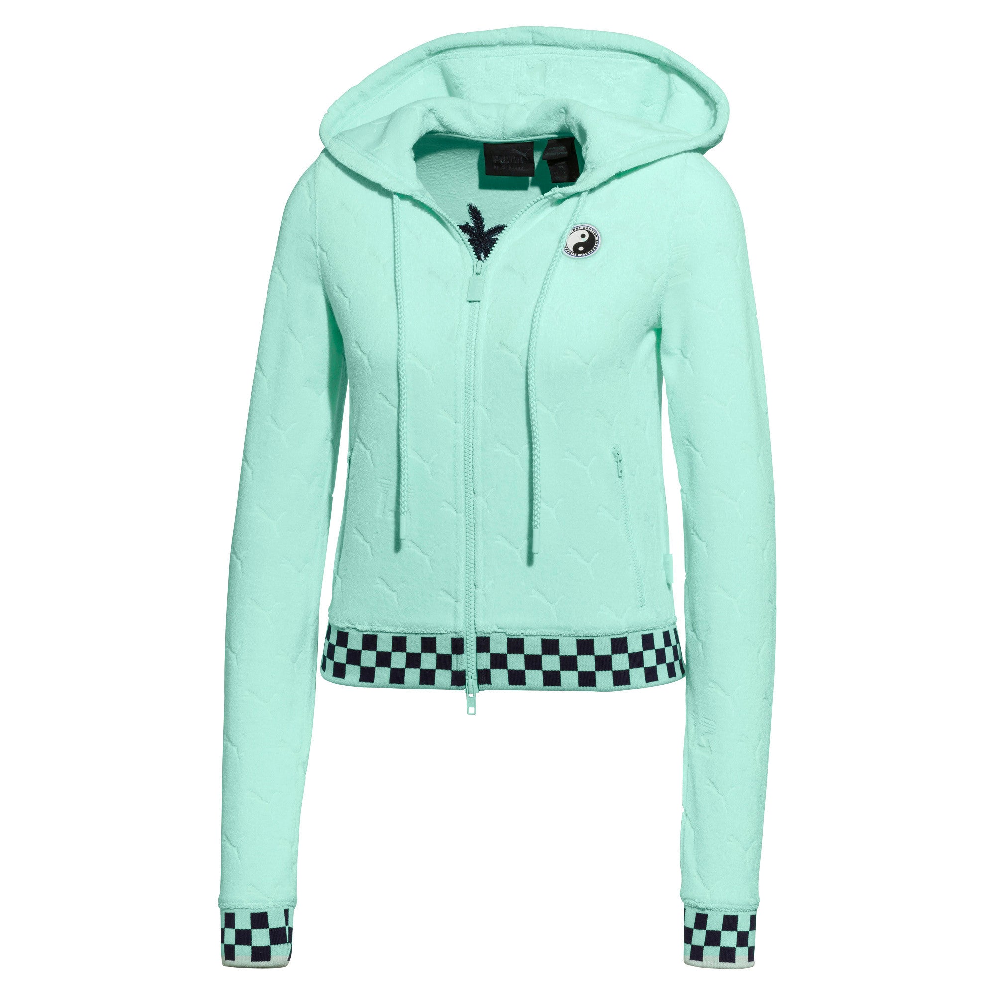 [577320-03] Womens Puma x Fenty by Rihanna Terrycloth Zip-Up Racing Jacket