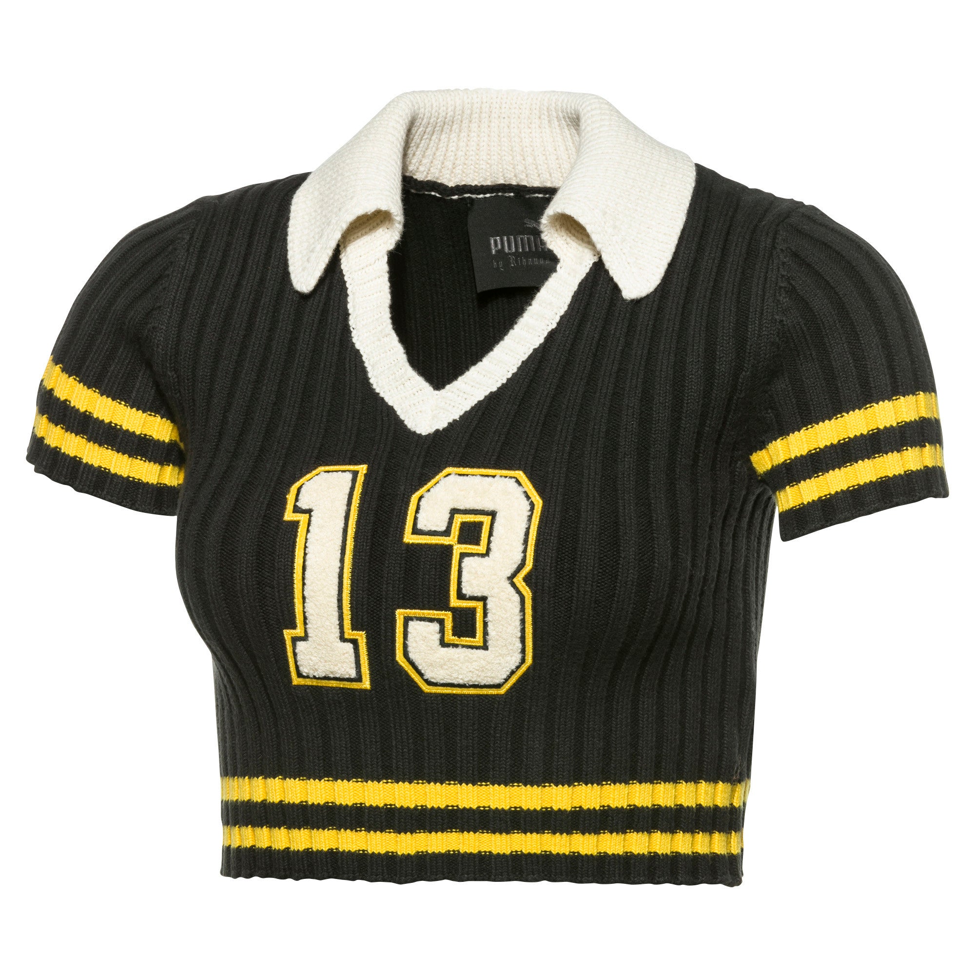 [576049-03] Womens Puma x Fenty by Rihanna Johnnycollar Cropped Sweater