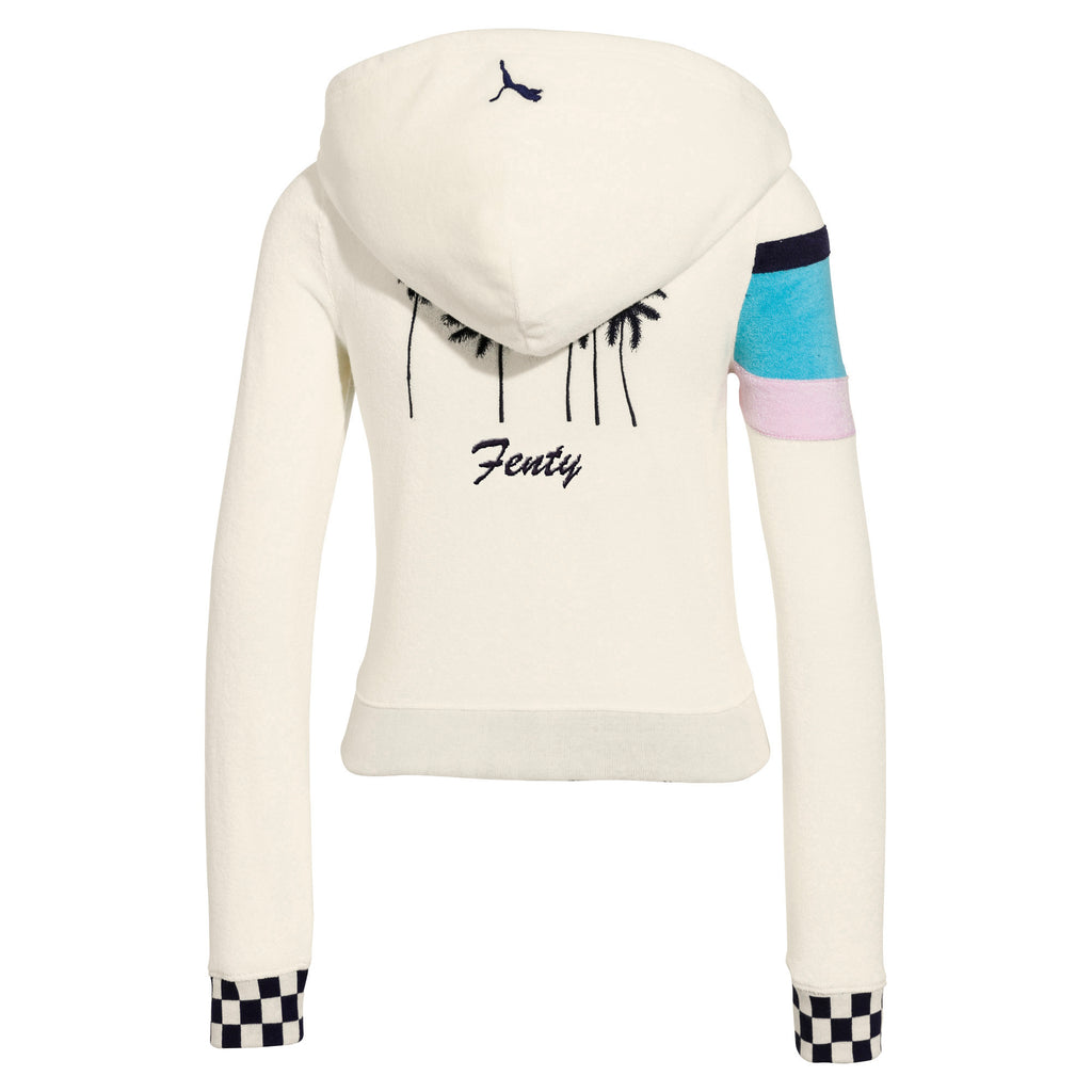 [577320-01] Womens Puma x Fenty by Rihanna Terrycloth Zip-Up Racing Jacket