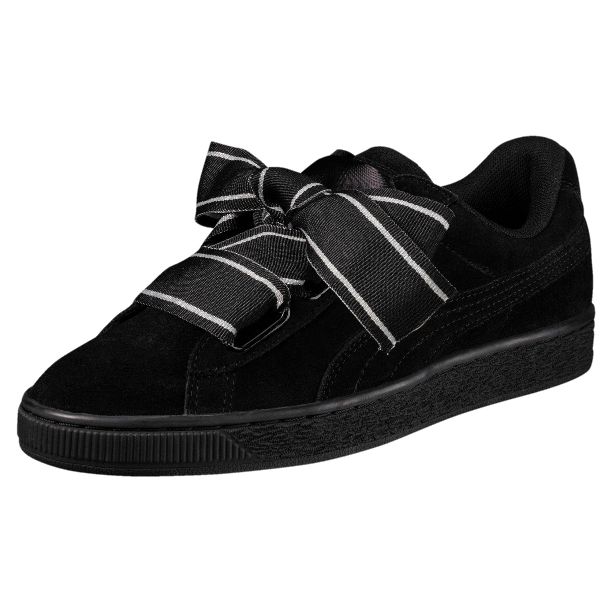 [364084-01] Womens Suede Heart Satin Ii