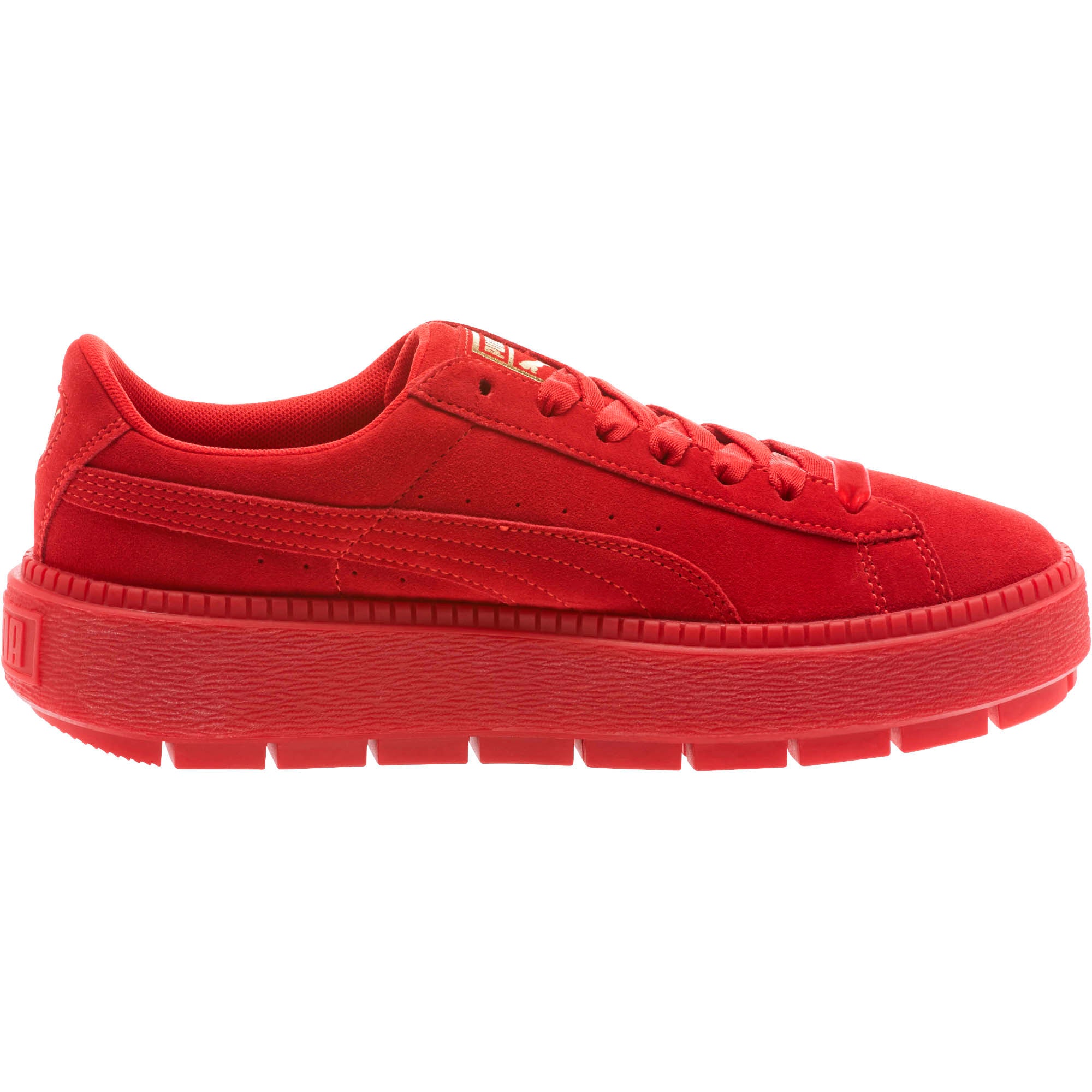 [367045-01] Womens Suede Platform Trace Vd