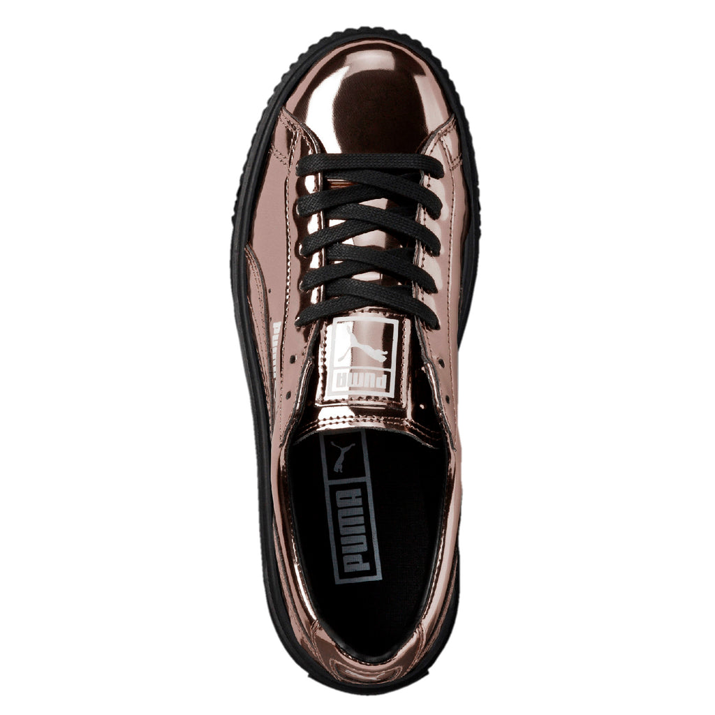 [362339-03] Womens Basket Platform Metallic
