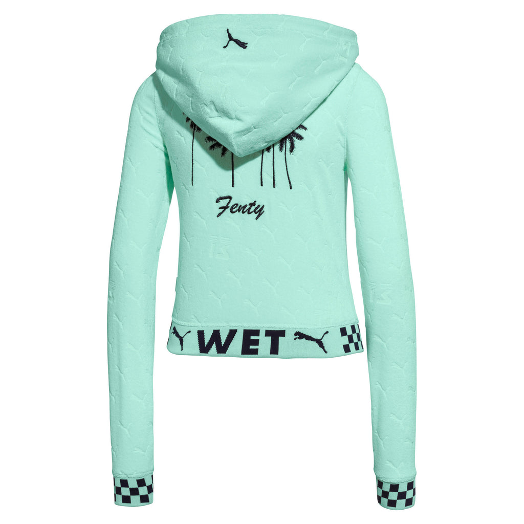 [577320-03] Womens Puma x Fenty by Rihanna Terrycloth Zip-Up Racing Jacket