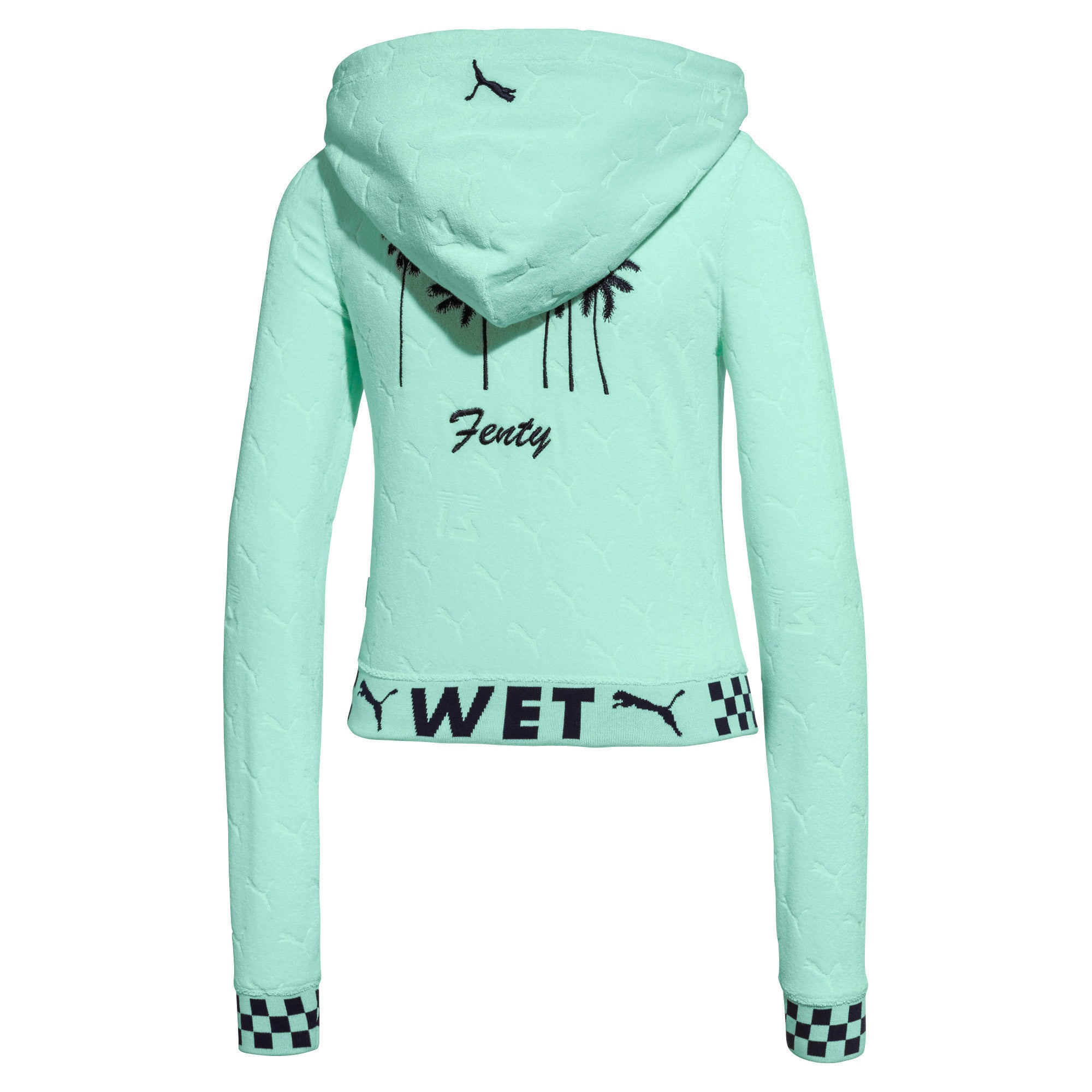 [577320-03] Womens Puma x Fenty by Rihanna Terrycloth Zip-Up Racing Jacket