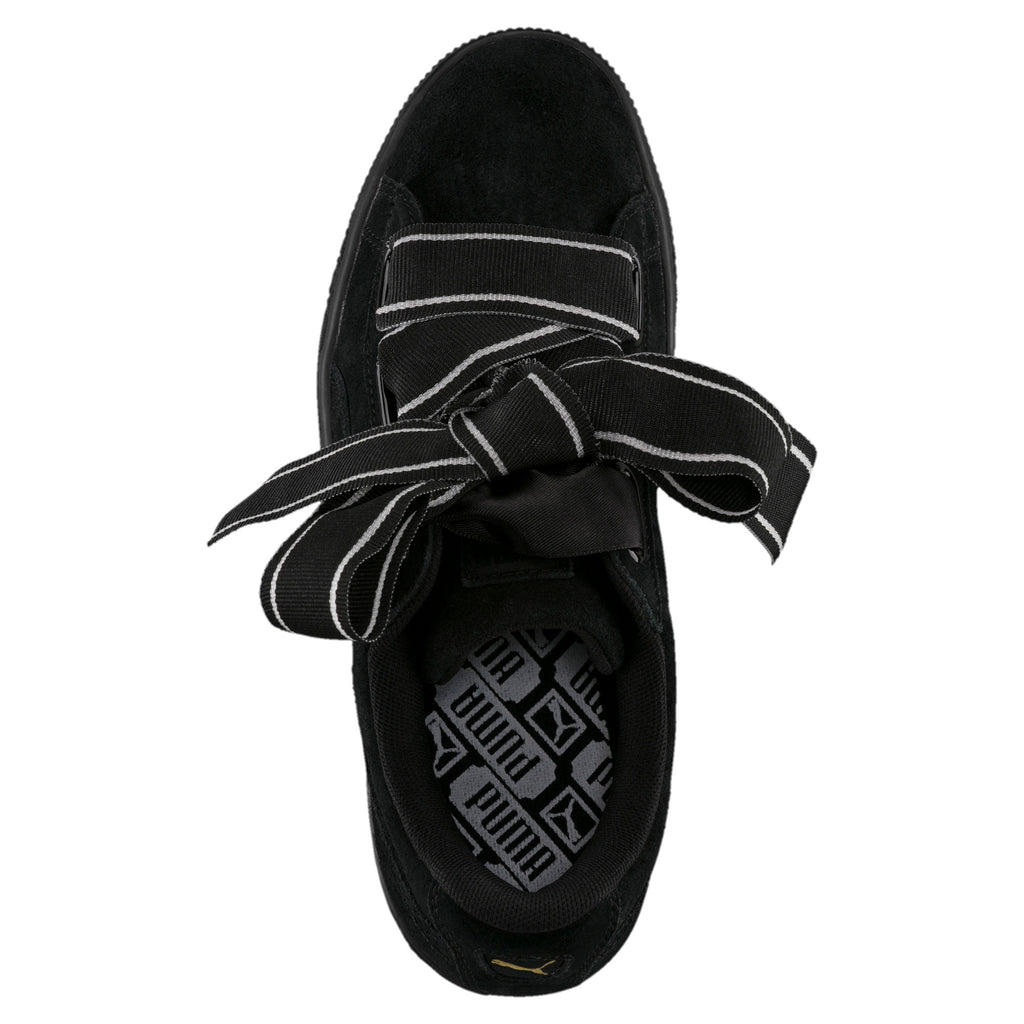 [364084-01] Womens Suede Heart Satin Ii