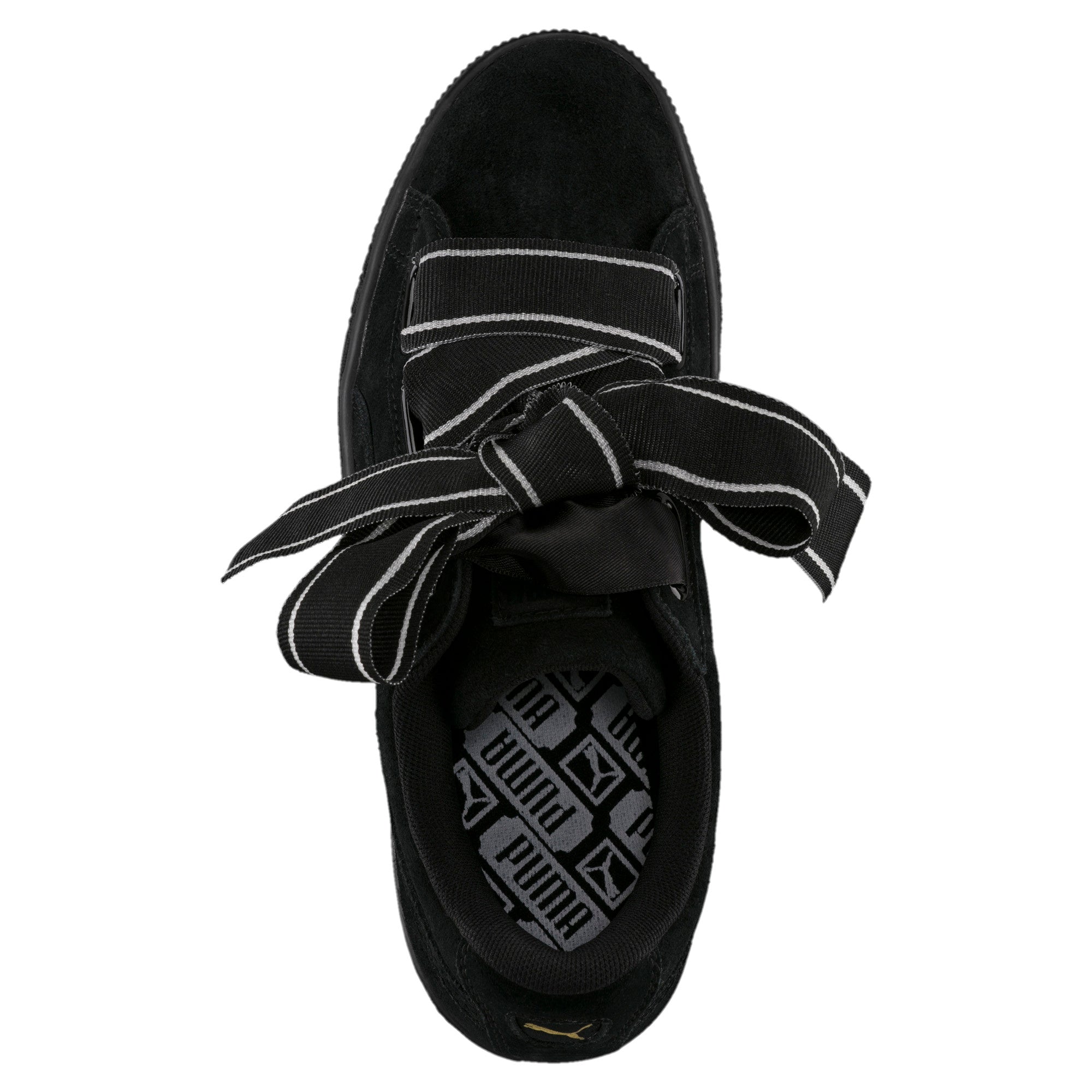 [364084-01] Womens Suede Heart Satin Ii