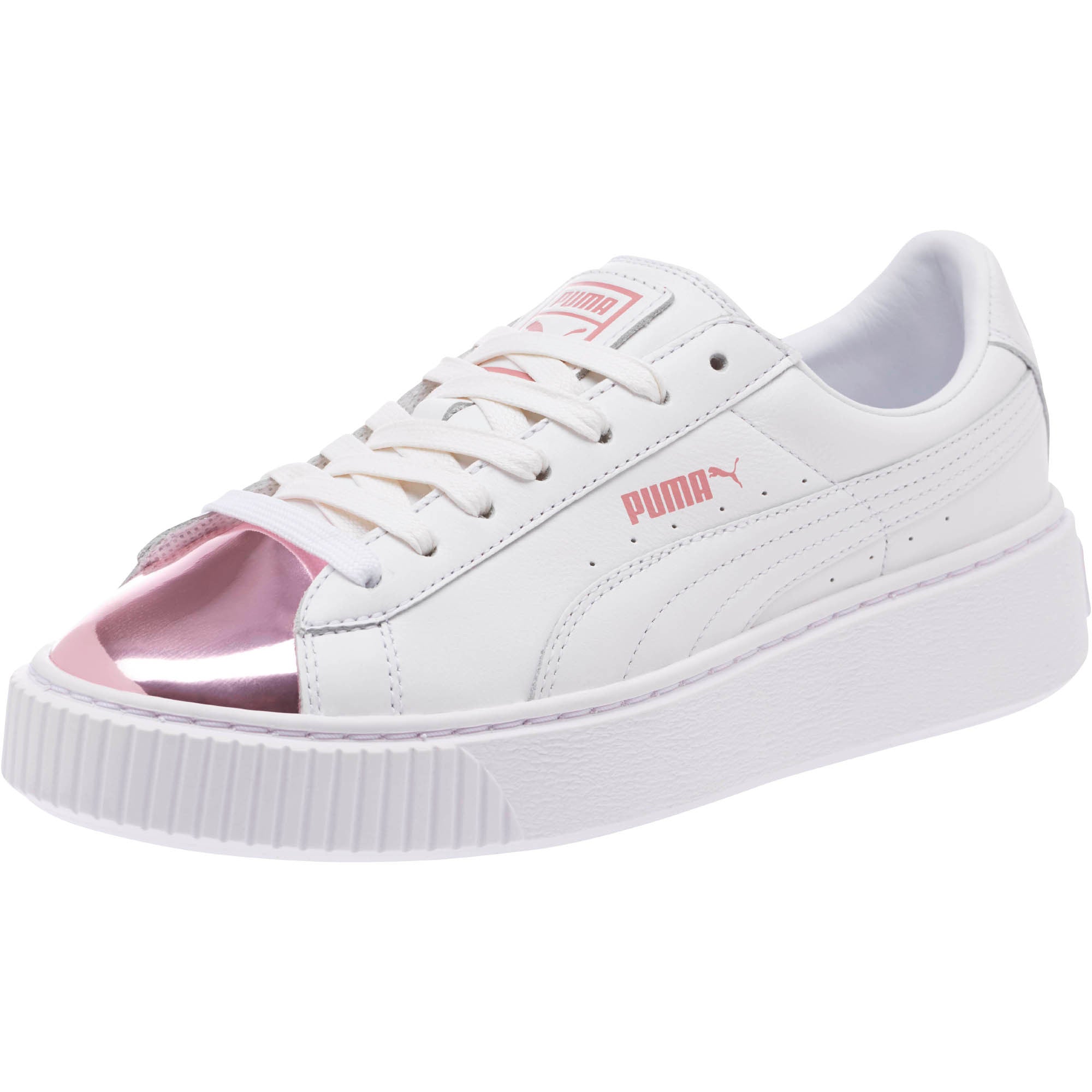 [366169-04] Womens Basket Platform Metallic