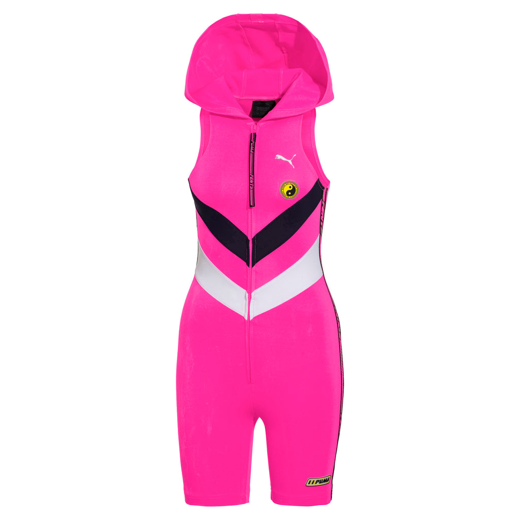 [577265-03] Womens Puma x Fenty by Rihanna Hooded Zip Front Leotard